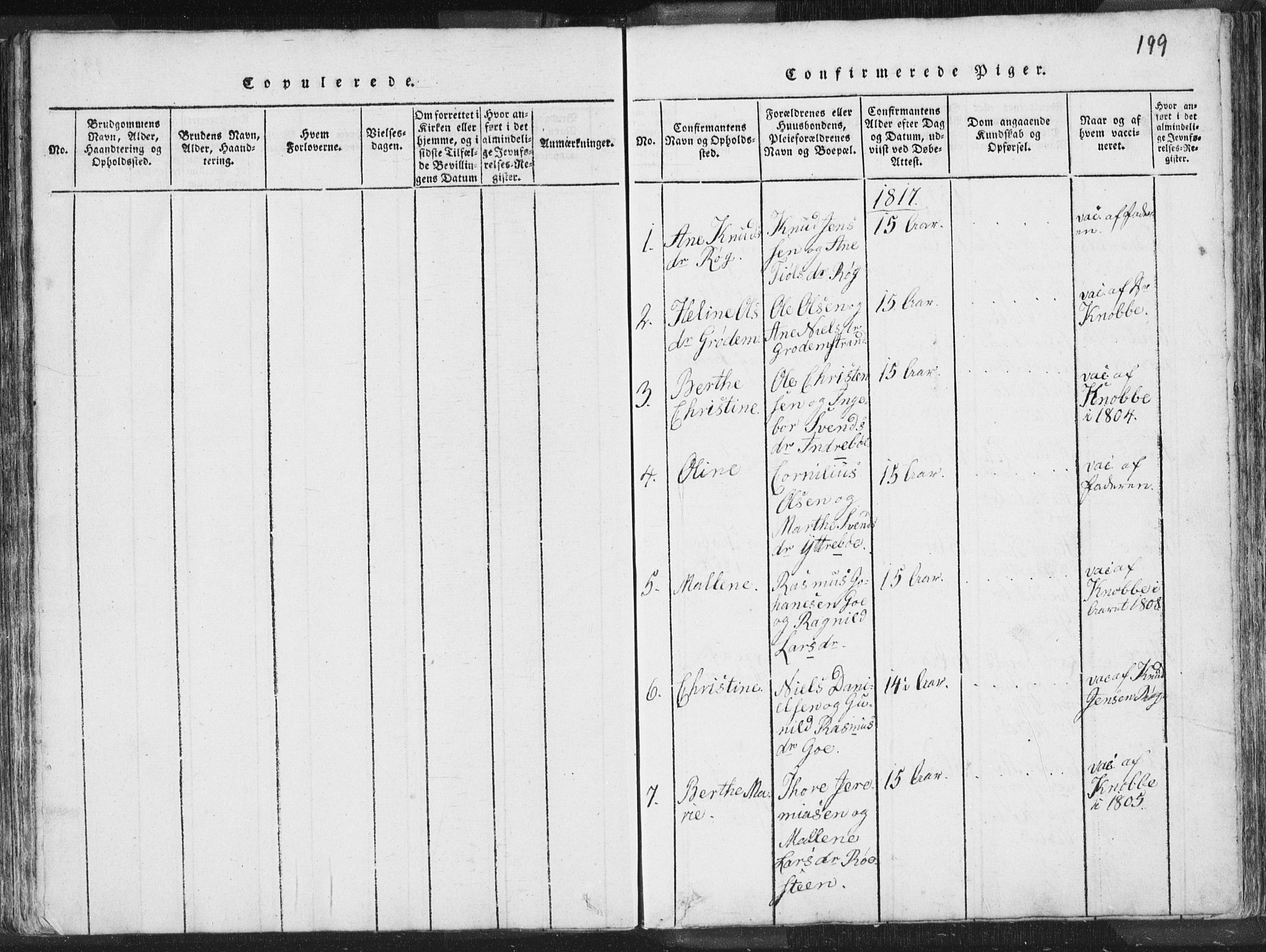 Hetland sokneprestkontor, SAST/A-101826/30/30BA/L0001: Parish register (official) no. A 1, 1816-1856, p. 199