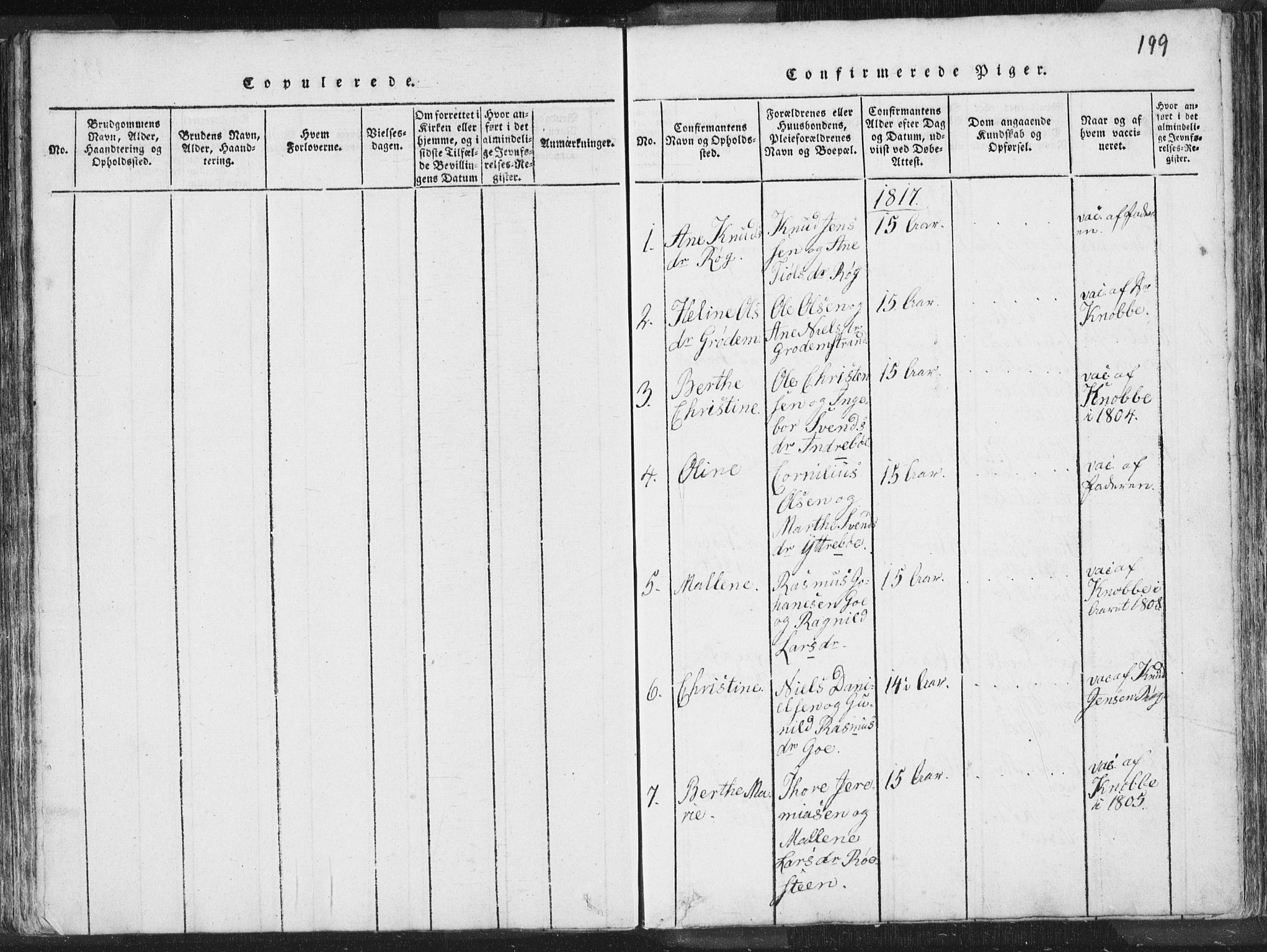 Hetland sokneprestkontor, AV/SAST-A-101826/30/30BA/L0001: Parish register (official) no. A 1, 1816-1856, p. 199