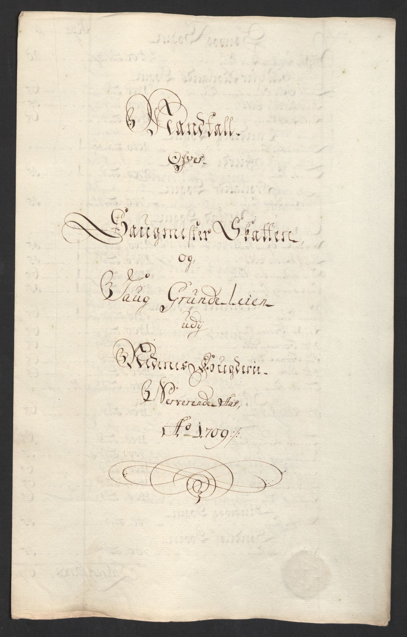Rentekammeret inntil 1814, Reviderte regnskaper, Fogderegnskap, RA/EA-4092/R39/L2318: Fogderegnskap Nedenes, 1706-1709, p. 458