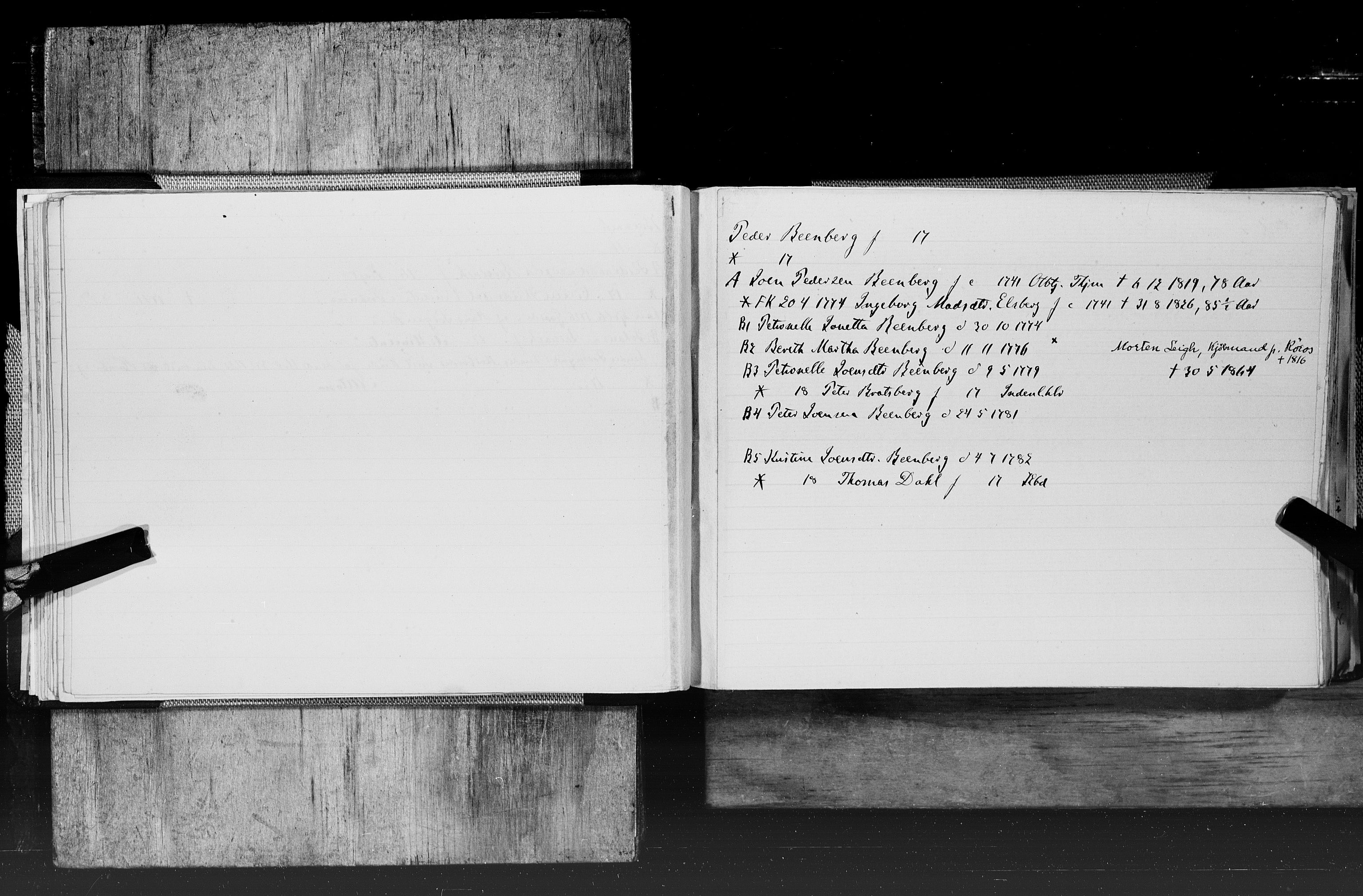 Hornemans samlinger, SAT/PA-X/A/L0017a: A - K, 1600-1886