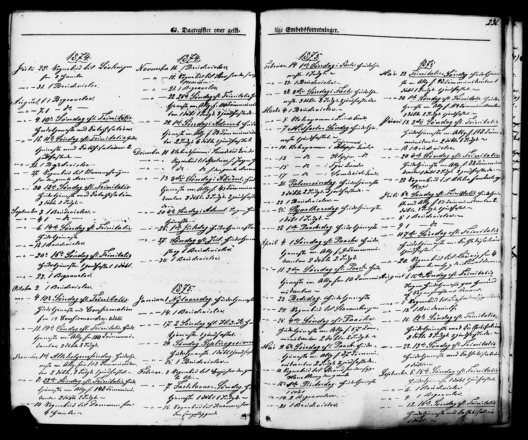Lunde kirkebøker, SAKO/A-282/F/Fa/L0001: Parish register (official) no. I 1, 1866-1883, p. 236