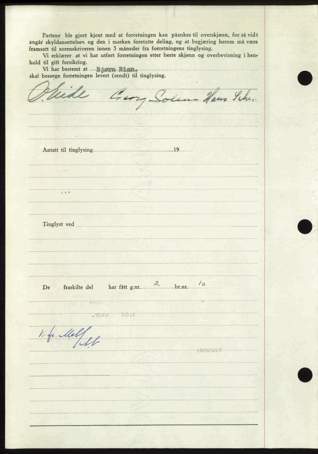 Nordmøre sorenskriveri, AV/SAT-A-4132/1/2/2Ca: Mortgage book no. A115, 1950-1950, Diary no: : 1638/1950