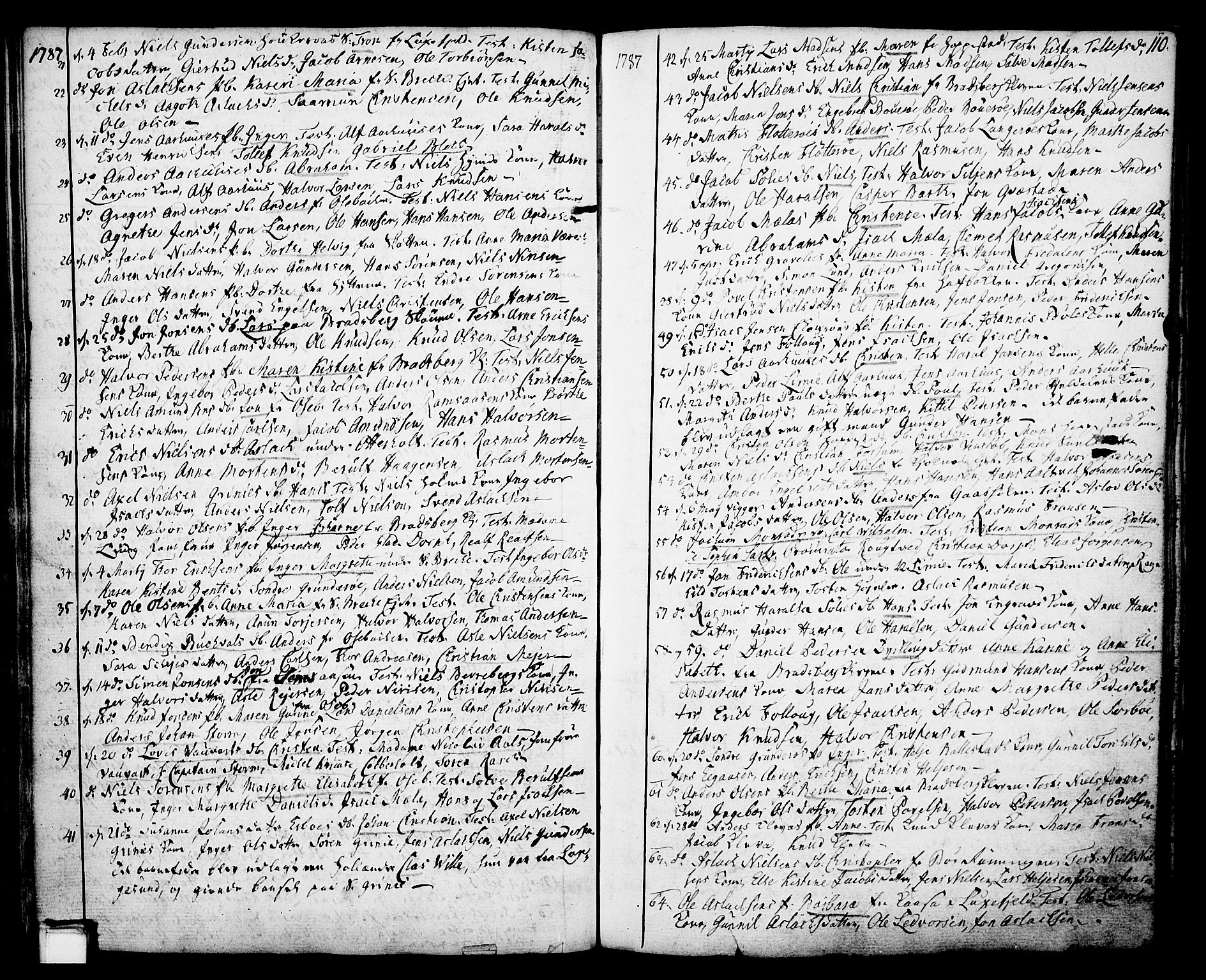 Gjerpen kirkebøker, SAKO/A-265/F/Fa/L0002: Parish register (official) no. I 2, 1747-1795, p. 110