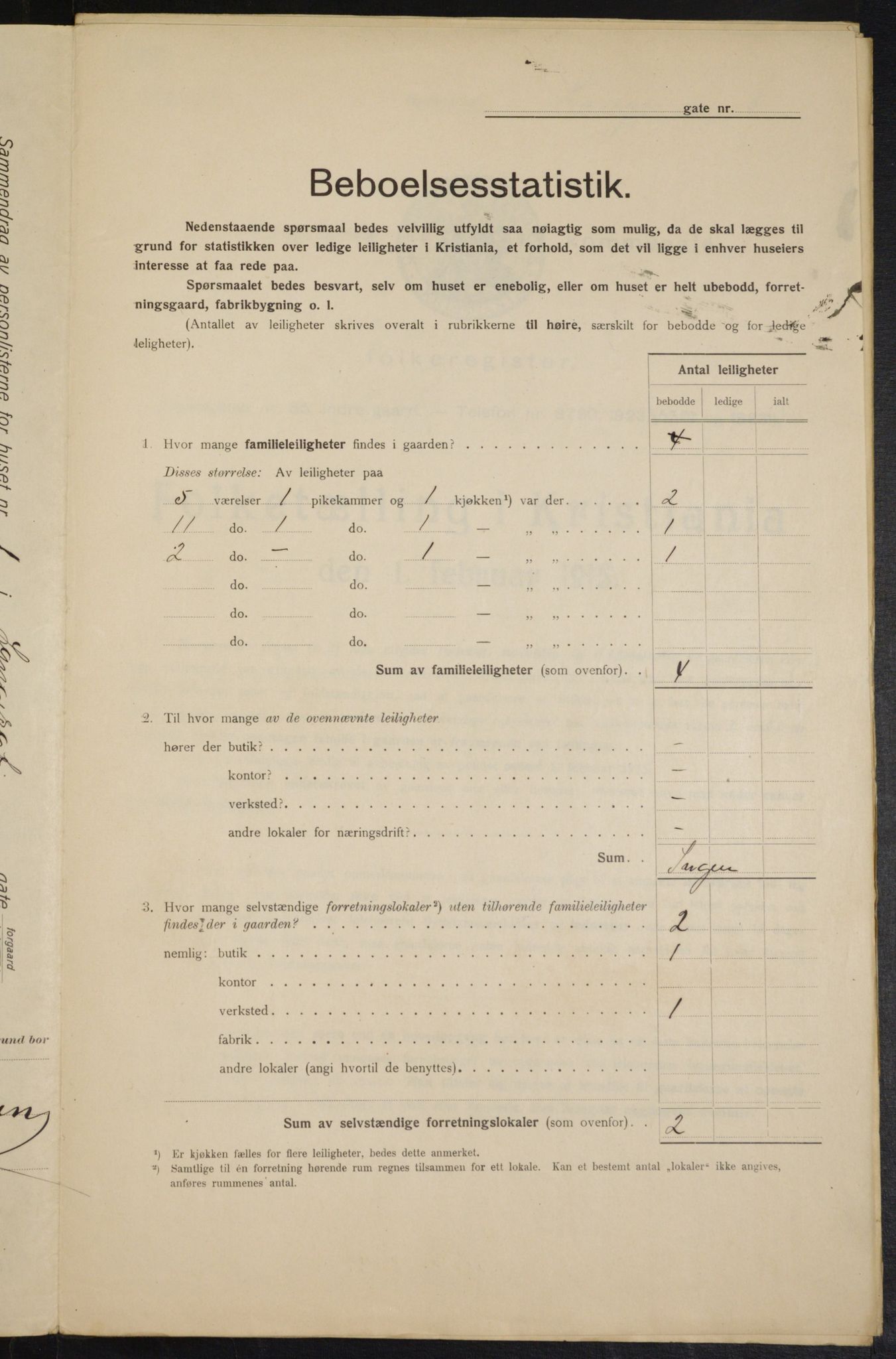 OBA, Municipal Census 1915 for Kristiania, 1915, p. 55802