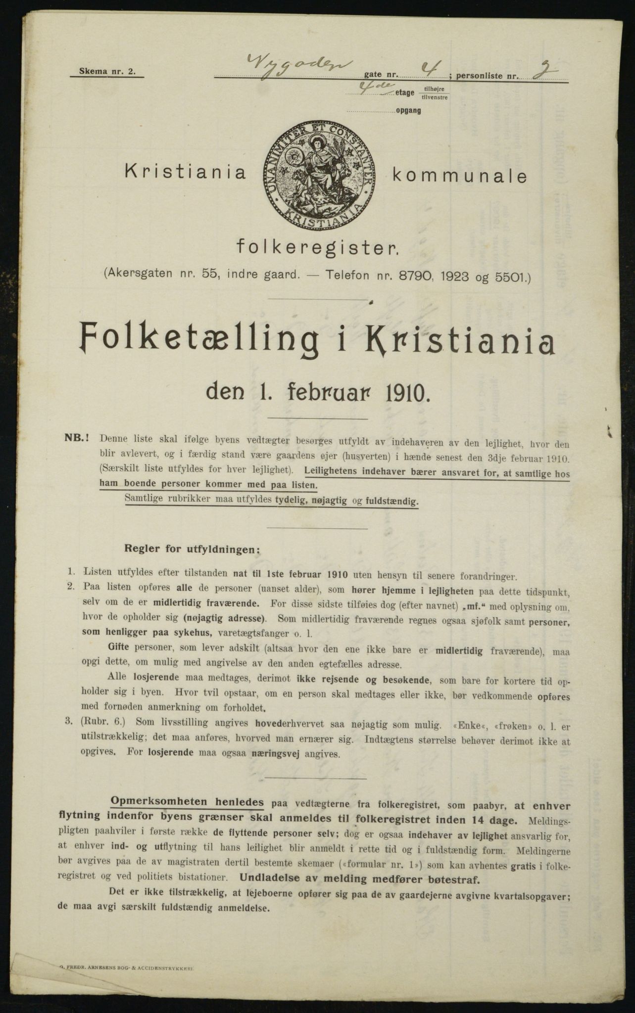 OBA, Municipal Census 1910 for Kristiania, 1910, p. 71390