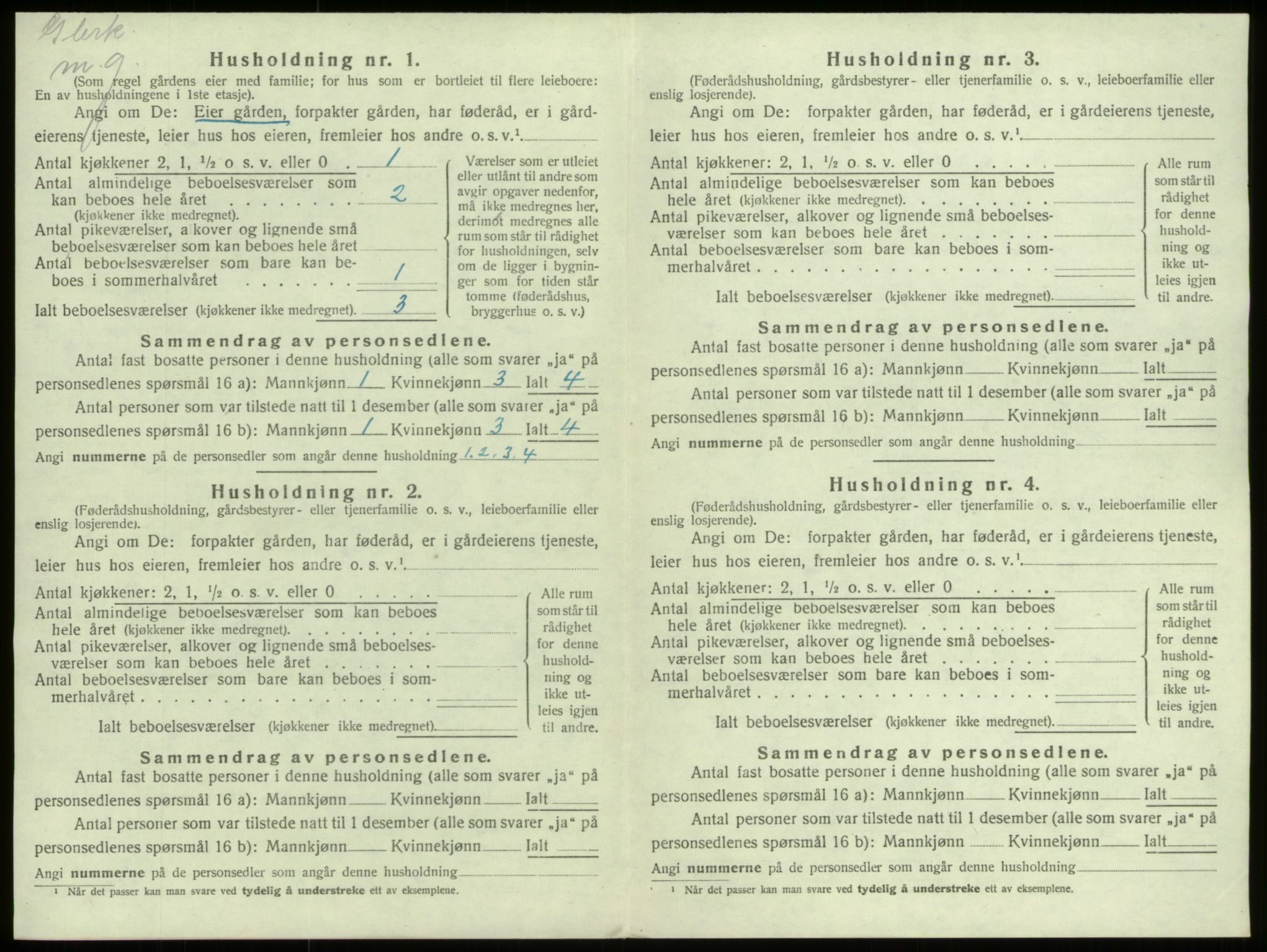 SAB, 1920 census for Selje, 1920, p. 120