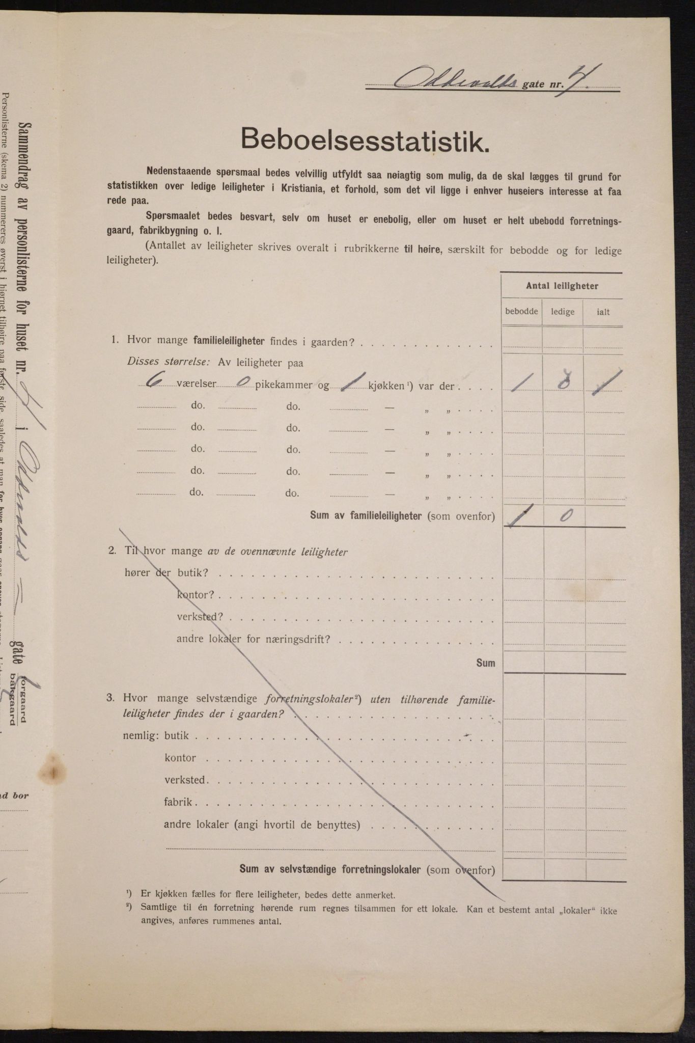 OBA, Municipal Census 1913 for Kristiania, 1913, p. 74575