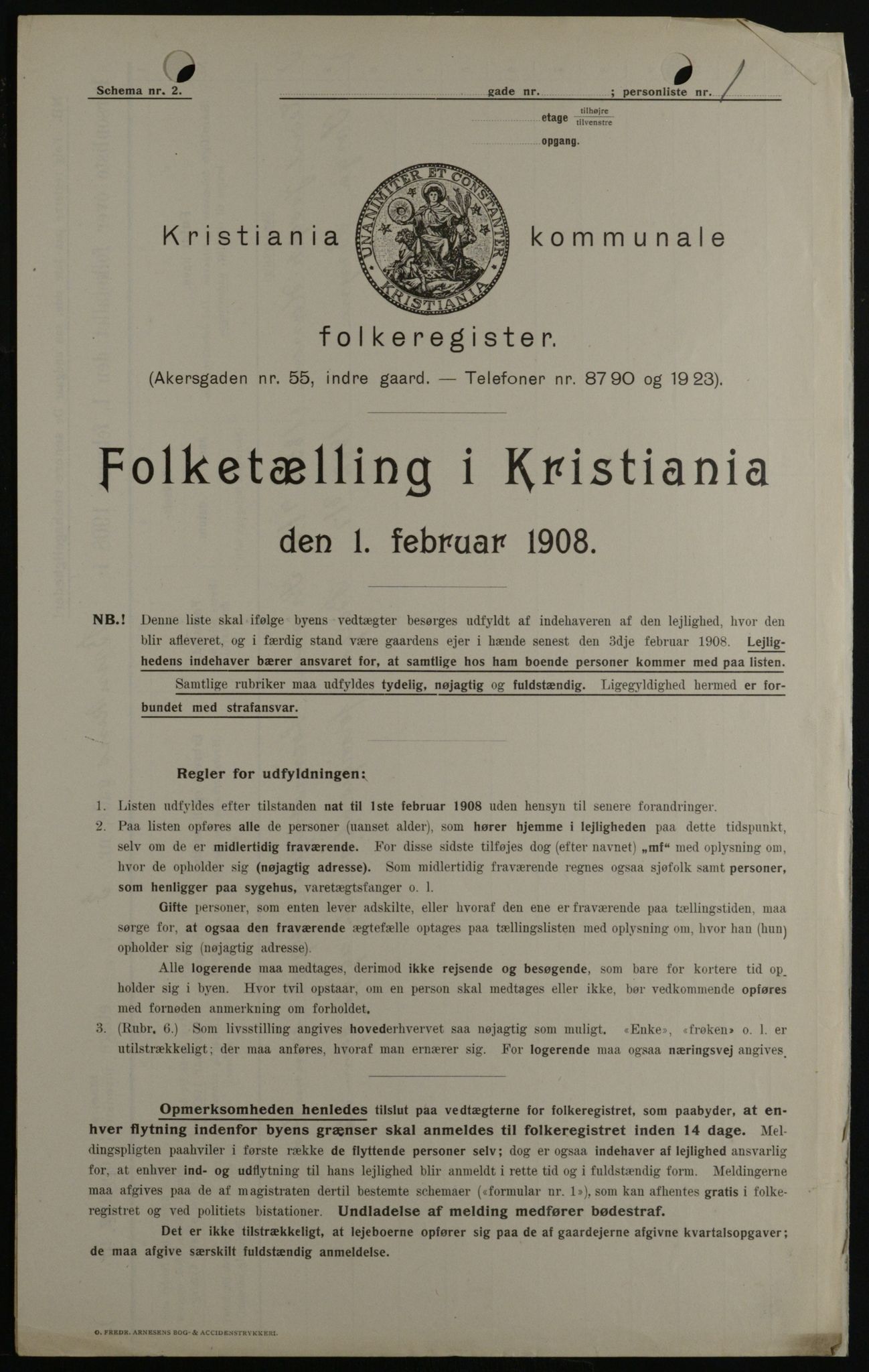 OBA, Municipal Census 1908 for Kristiania, 1908, p. 8362