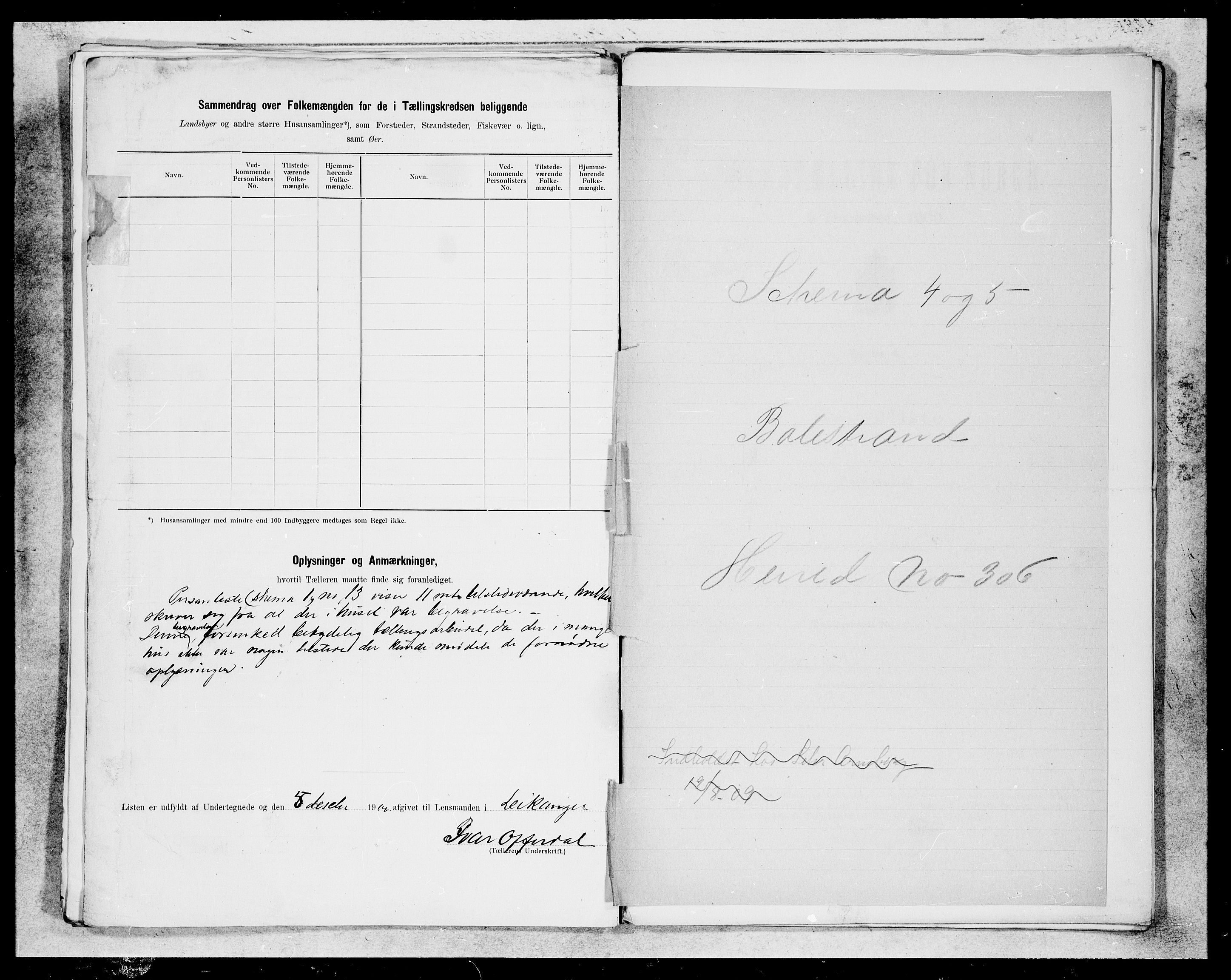 SAB, 1900 census for Leikanger, 1900, p. 33