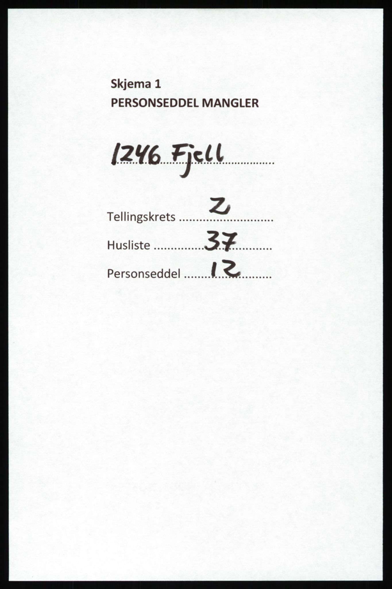 SAB, 1920 census for Fjell, 1920, p. 2686