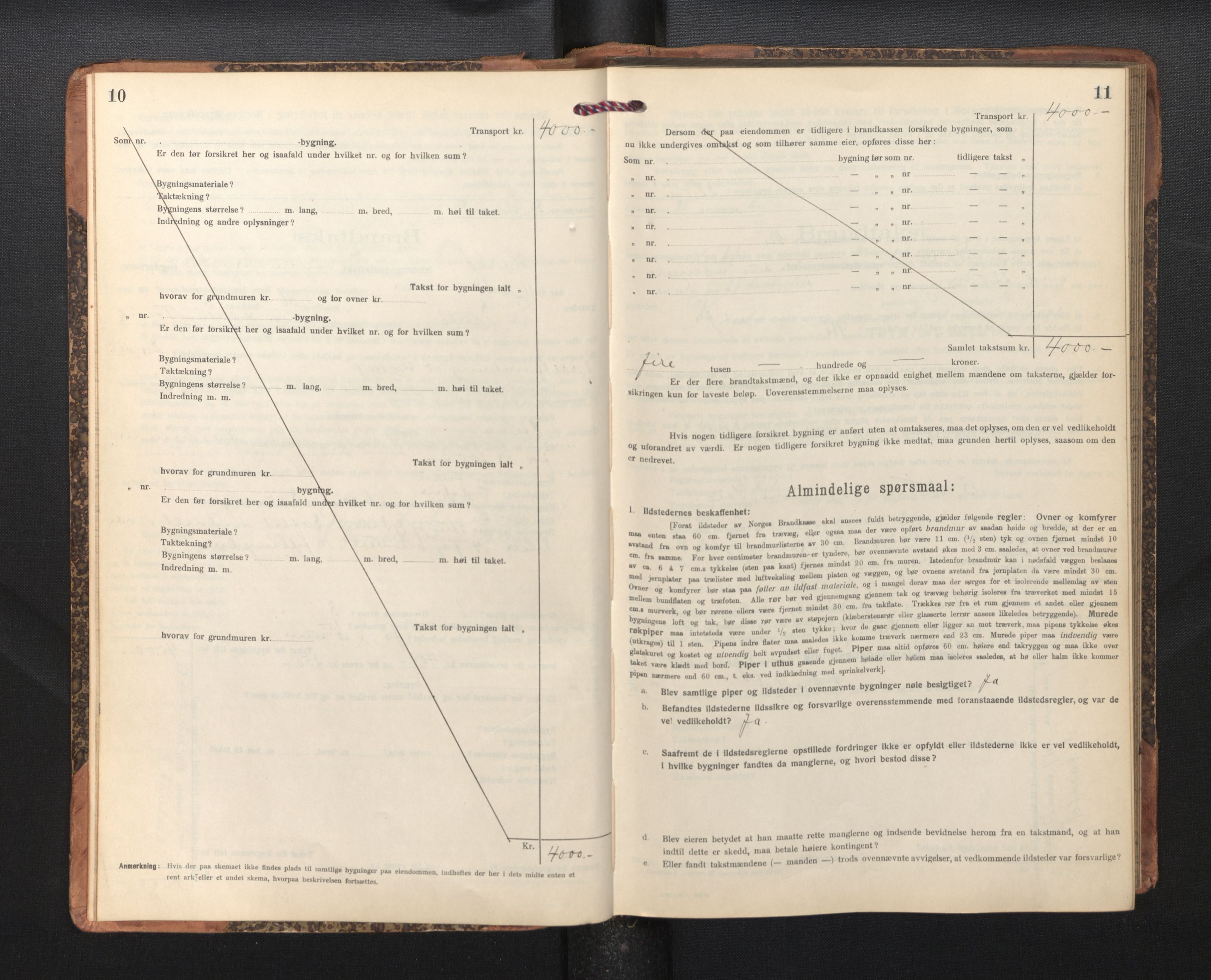 Lensmannen i Herdla, SAB/A-32901/0012/L0004:  Branntakstprotokoll skjematakst, 1916-1954, p. 10-11