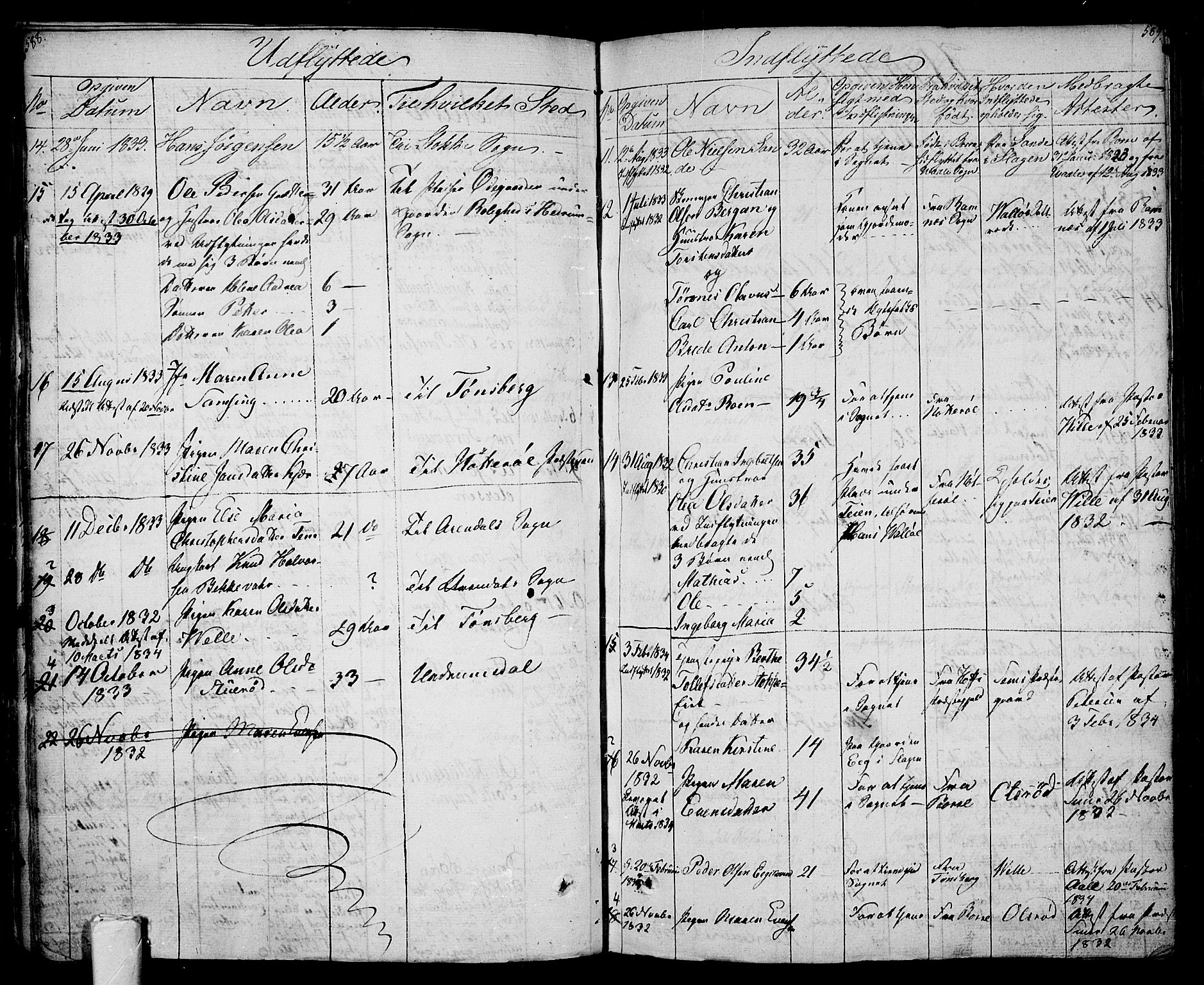 Sem kirkebøker, AV/SAKO-A-5/F/Fa/L0005: Parish register (official) no. I 5, 1825-1842, p. 588-589