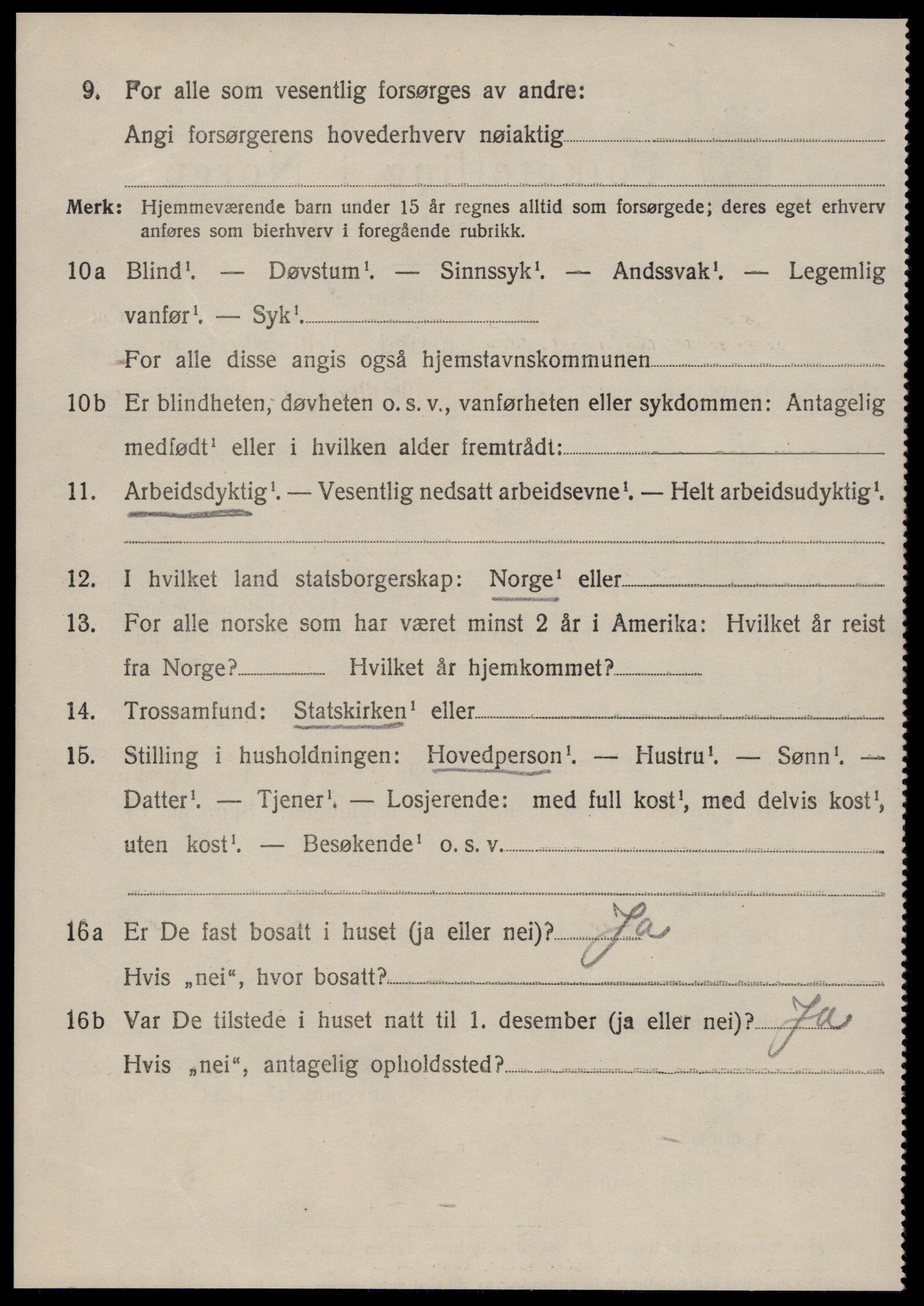 SAT, 1920 census for Borgund, 1920, p. 8001