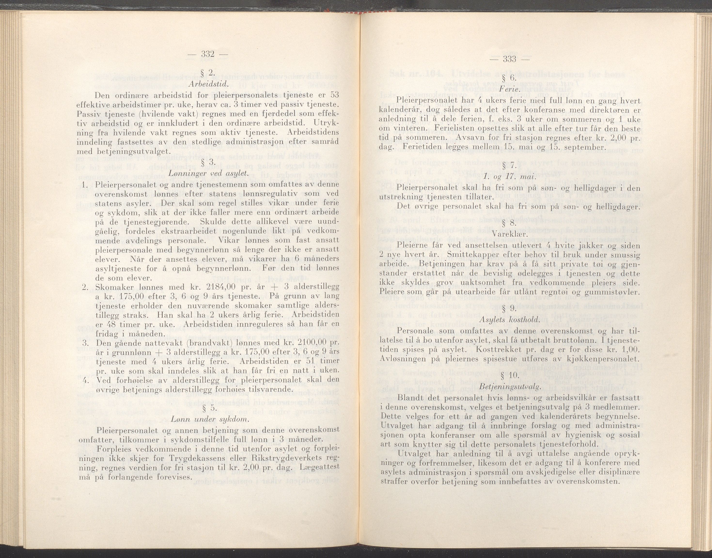 Rogaland fylkeskommune - Fylkesrådmannen , IKAR/A-900/A/Aa/Aaa/L0056: Møtebok , 1937, p. 332-333