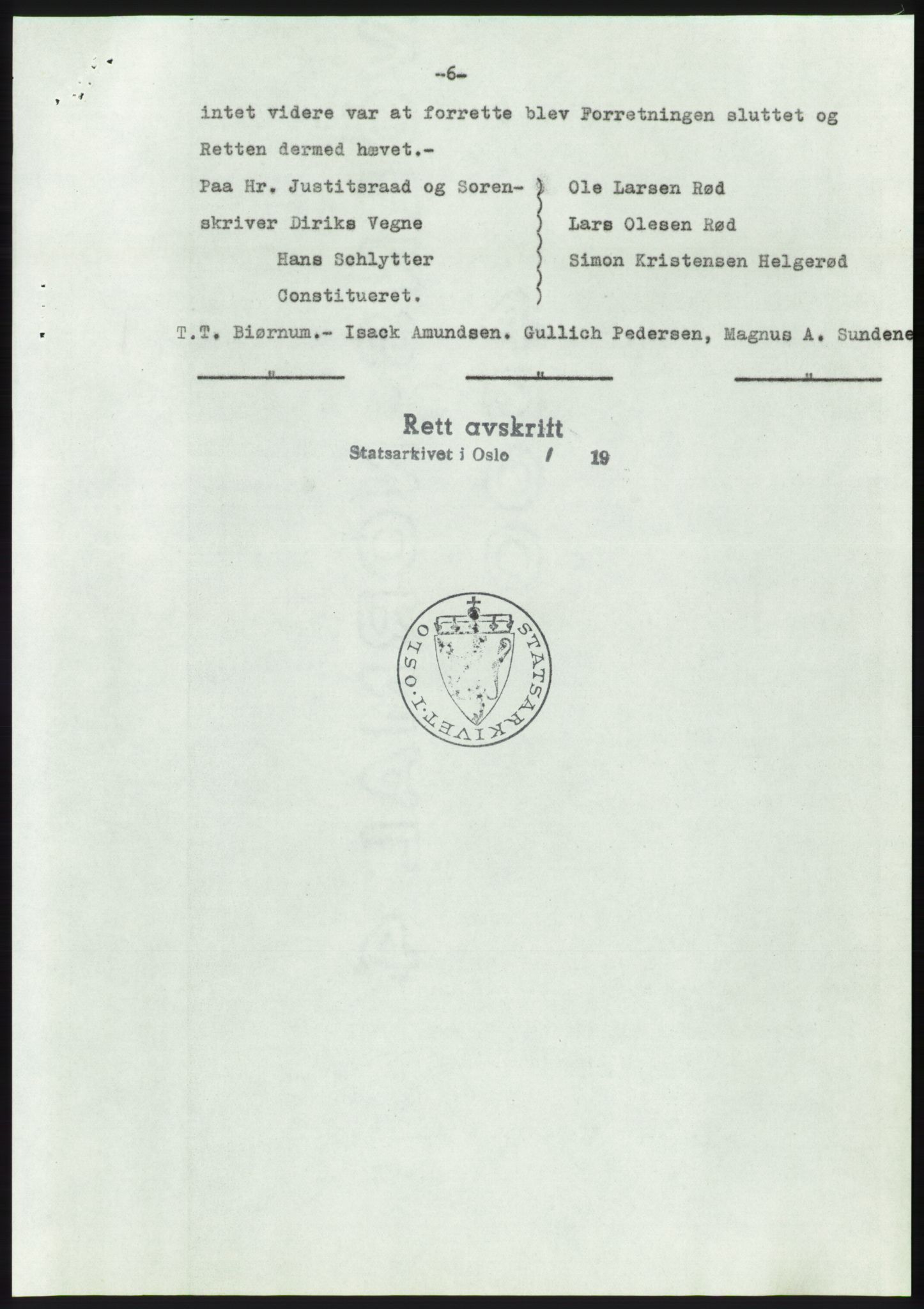 Statsarkivet i Kongsberg, AV/SAKO-A-0001/E/Ee/L0011: Avskrifter, SAO jnr. 1262/1957 - 200/1958, 1957-1958, p. 29