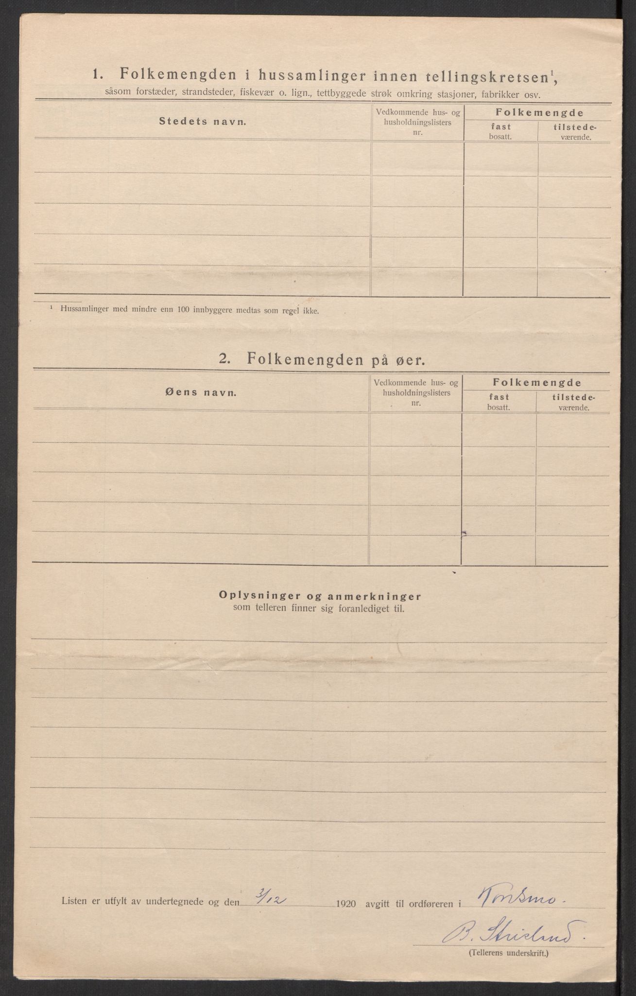 SAK, 1920 census for Konsmo, 1920, p. 14