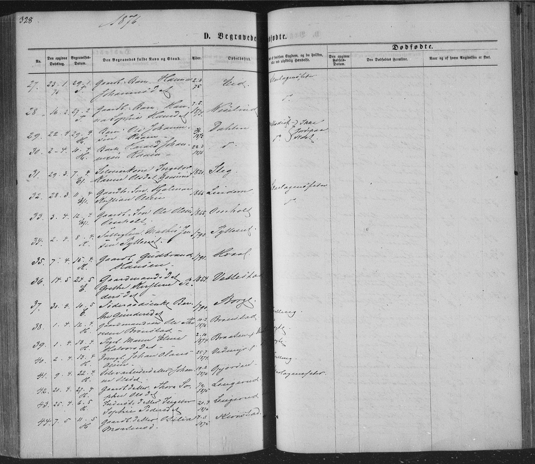 Sandsvær kirkebøker, AV/SAKO-A-244/F/Fa/L0007: Parish register (official) no. I 7, 1869-1877, p. 328