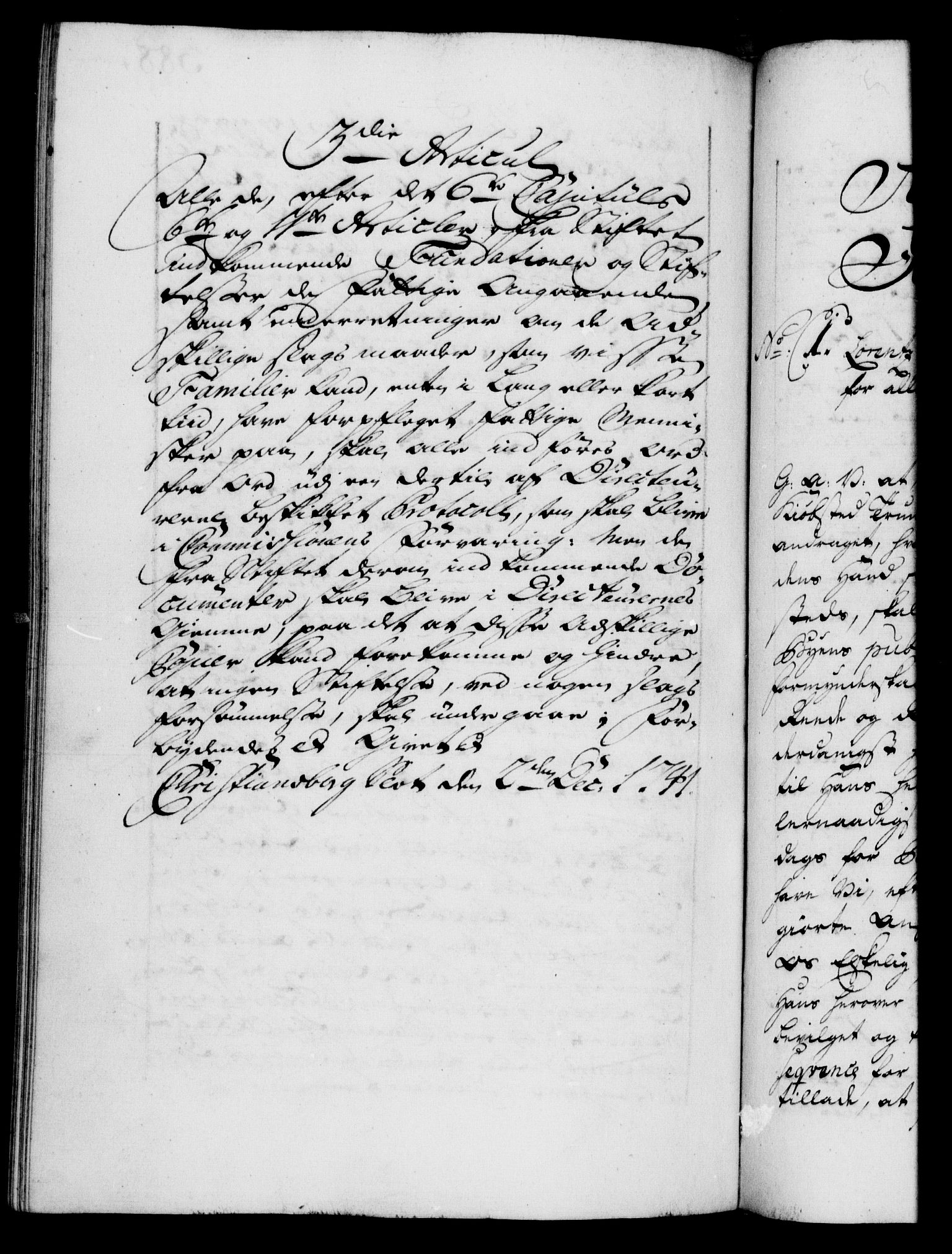 Danske Kanselli 1572-1799, AV/RA-EA-3023/F/Fc/Fca/Fcaa/L0032: Norske registre, 1741-1742, p. 388b