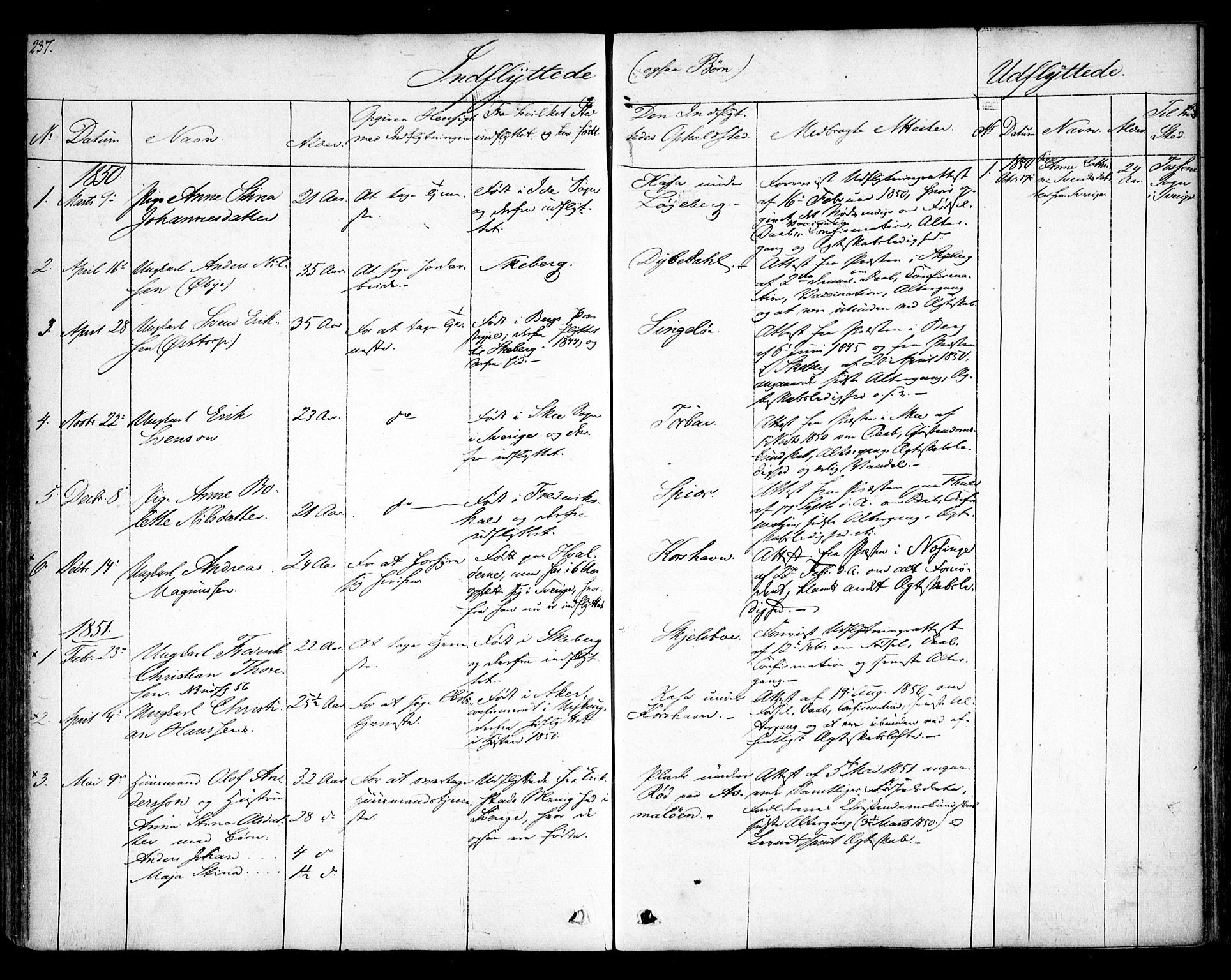 Hvaler prestekontor Kirkebøker, SAO/A-2001/F/Fa/L0006: Parish register (official) no. I 6, 1846-1863, p. 237