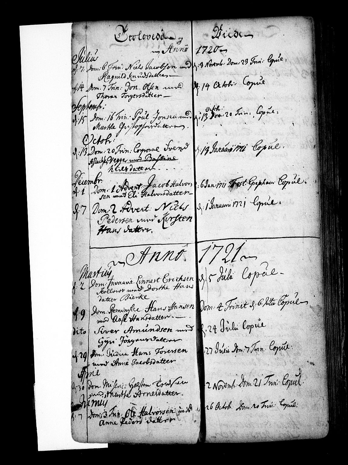 Enebakk prestekontor Kirkebøker, AV/SAO-A-10171c/F/Fa/L0001: Parish register (official) no. I 1, 1719-1754