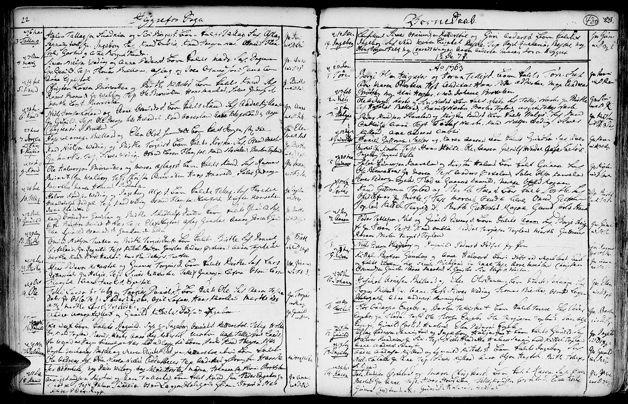 Hommedal sokneprestkontor, SAK/1111-0023/F/Fa/Fab/L0002: Parish register (official) no. A 2 /3, 1740-1821, p. 430