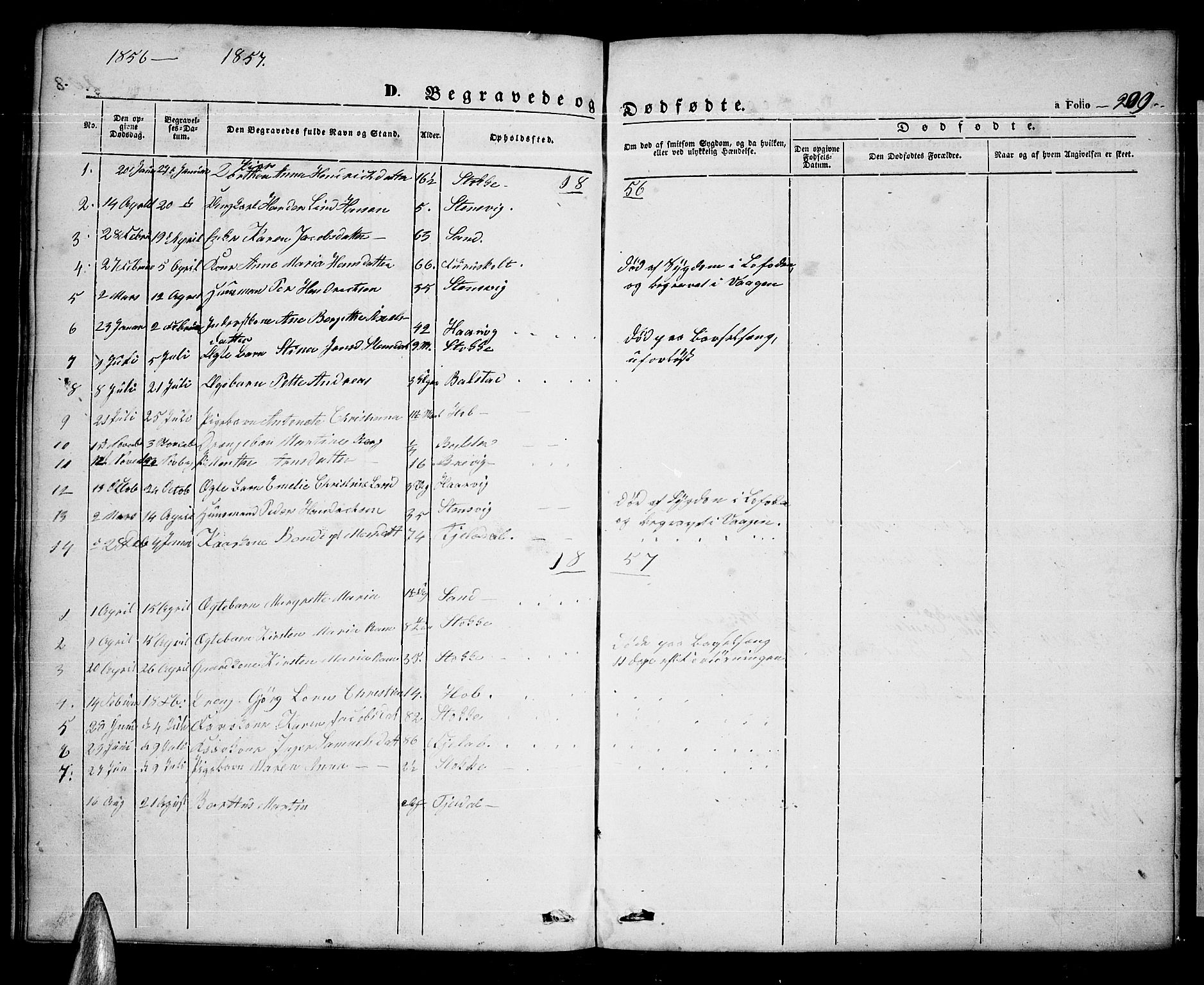 Ministerialprotokoller, klokkerbøker og fødselsregistre - Nordland, AV/SAT-A-1459/865/L0929: Parish register (copy) no. 865C01, 1840-1866, p. 209
