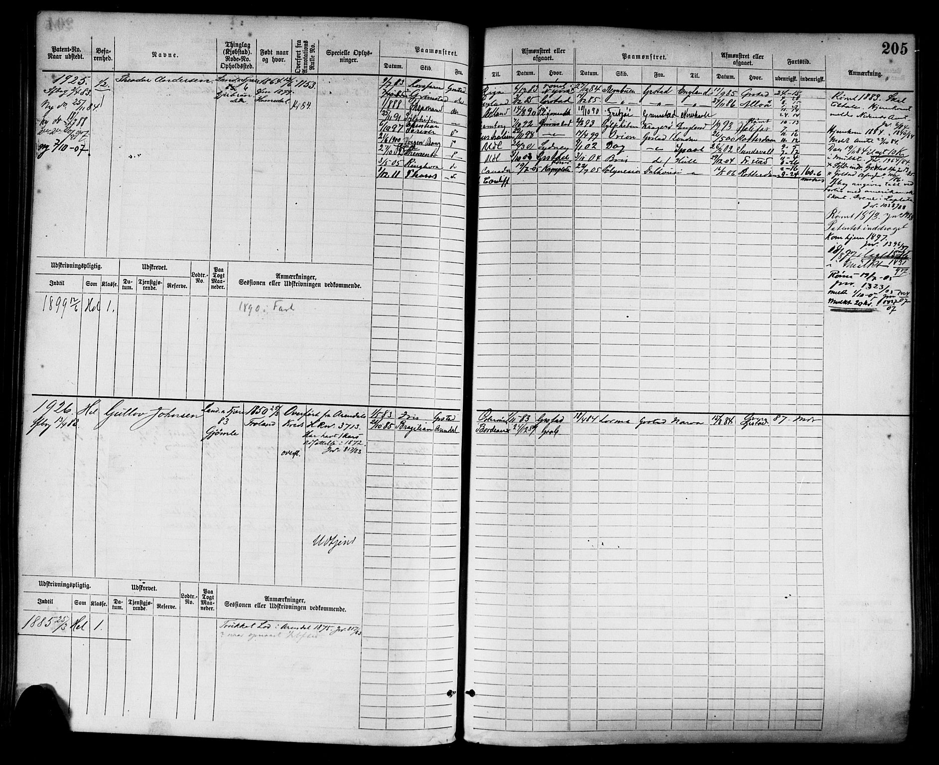 Grimstad mønstringskrets, AV/SAK-2031-0013/F/Fb/L0003: Hovedrulle nr 1517-2276, F-6, 1877-1888, p. 213