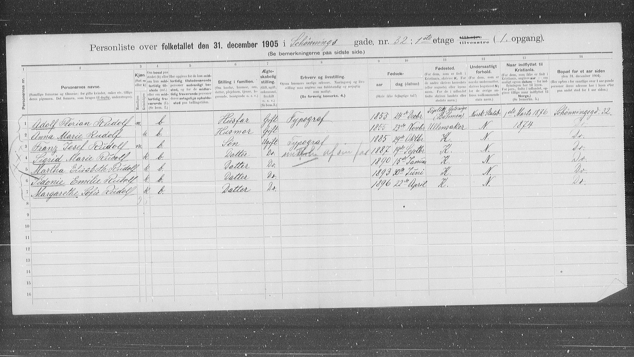 OBA, Municipal Census 1905 for Kristiania, 1905, p. 48690