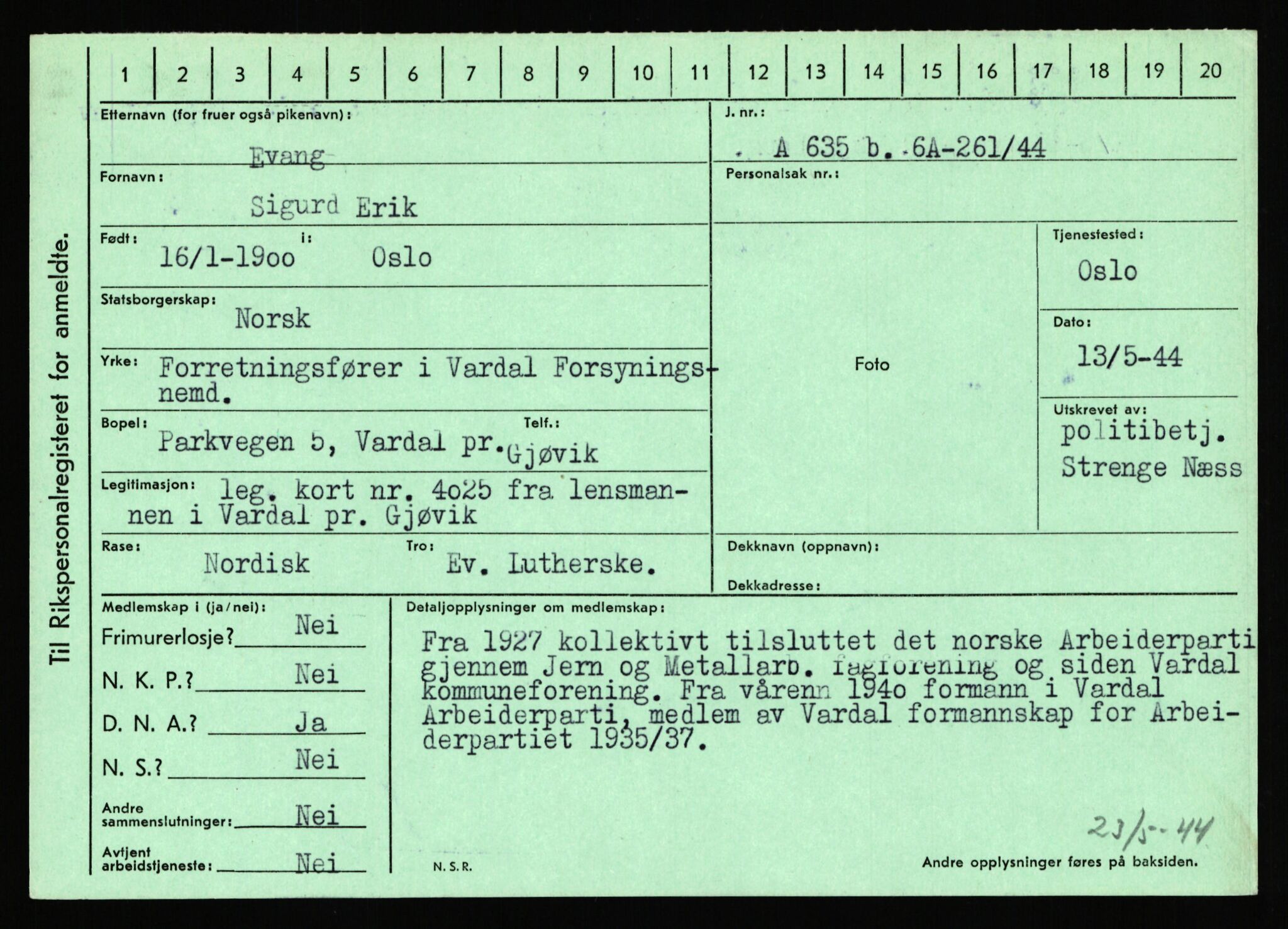 Statspolitiet - Hovedkontoret / Osloavdelingen, AV/RA-S-1329/C/Ca/L0004: Eid - funn av gjenstander	, 1943-1945, p. 2279