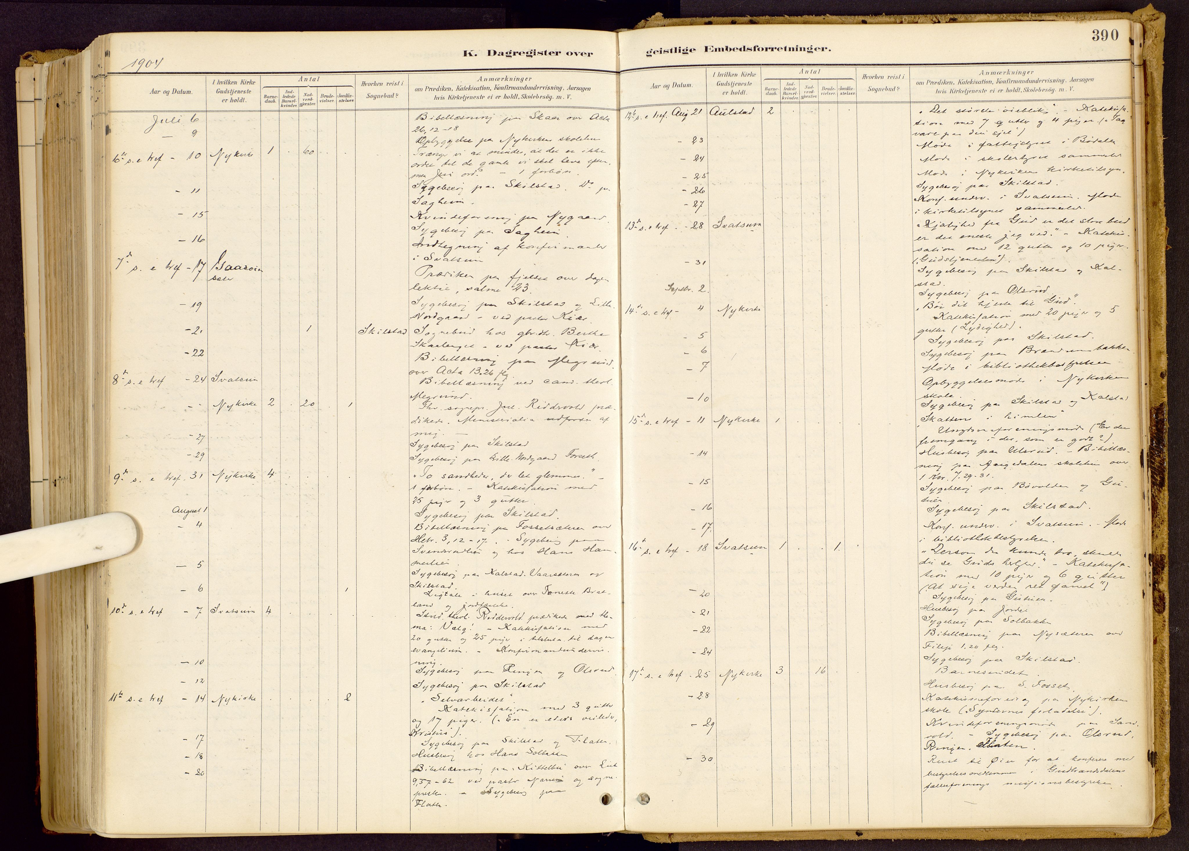 Vestre Gausdal prestekontor, AV/SAH-PREST-094/H/Ha/Haa/L0001: Parish register (official) no. 1, 1887-1914, p. 390