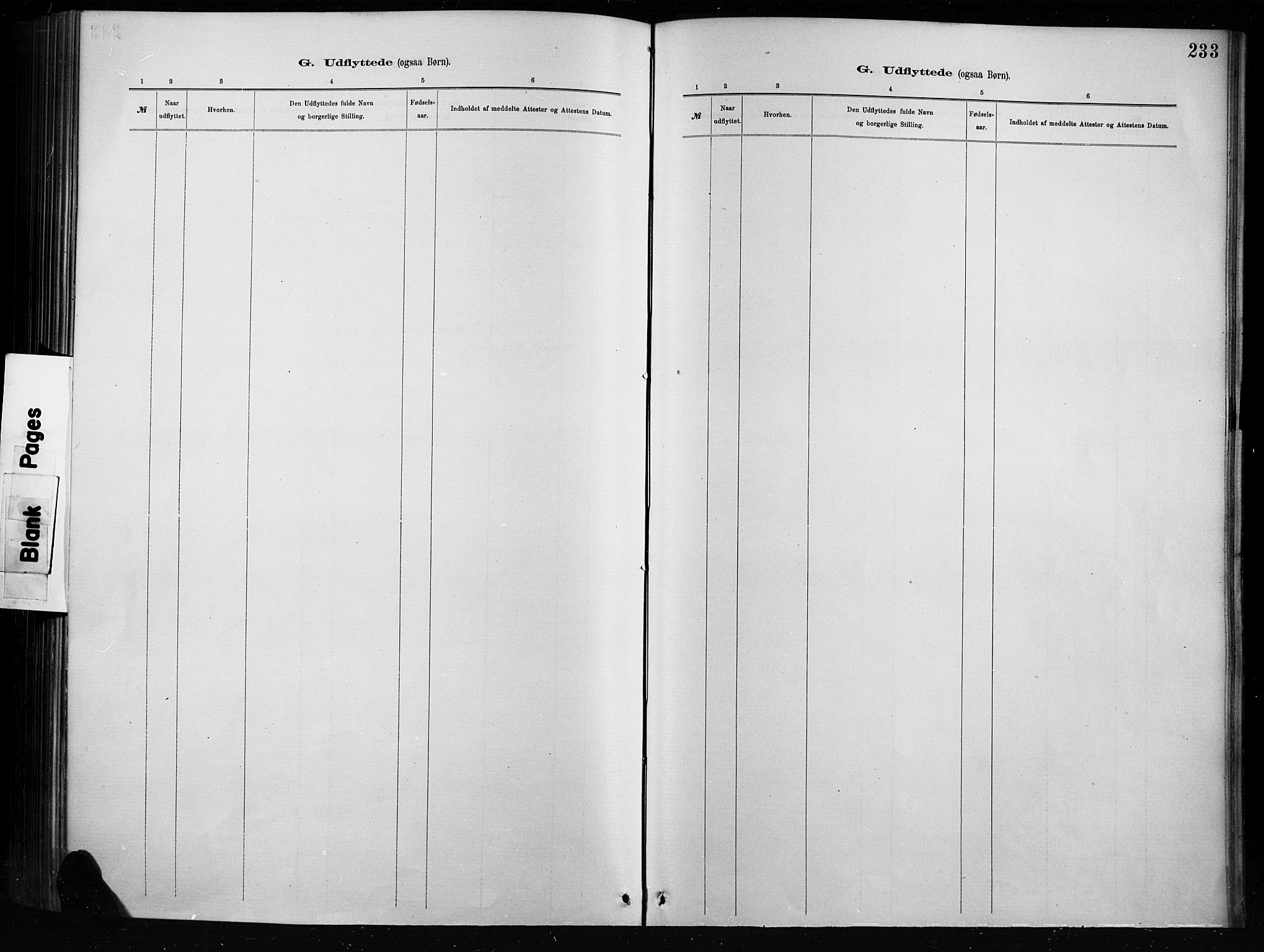 Nordre Land prestekontor, SAH/PREST-124/H/Ha/Haa/L0004: Parish register (official) no. 4, 1882-1896, p. 233