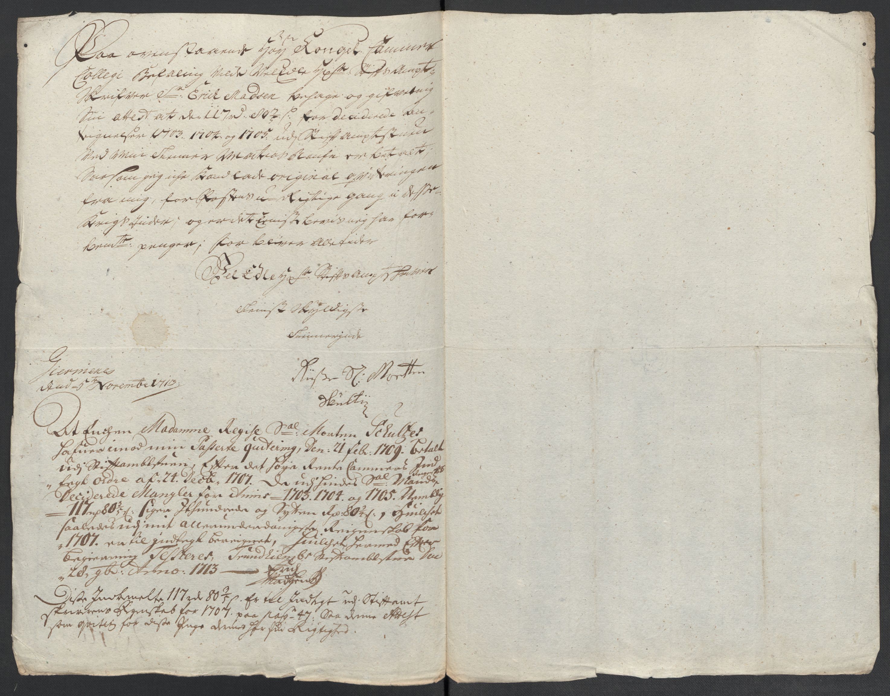 Rentekammeret inntil 1814, Reviderte regnskaper, Fogderegnskap, AV/RA-EA-4092/R55/L3657: Fogderegnskap Romsdal, 1706, p. 208