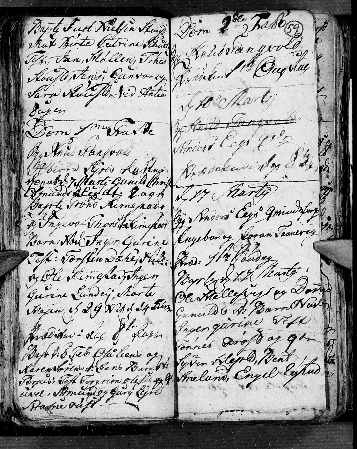 Søgne sokneprestkontor, AV/SAK-1111-0037/F/Fb/Fbb/L0001: Parish register (copy) no. B 1, 1779-1802, p. 59