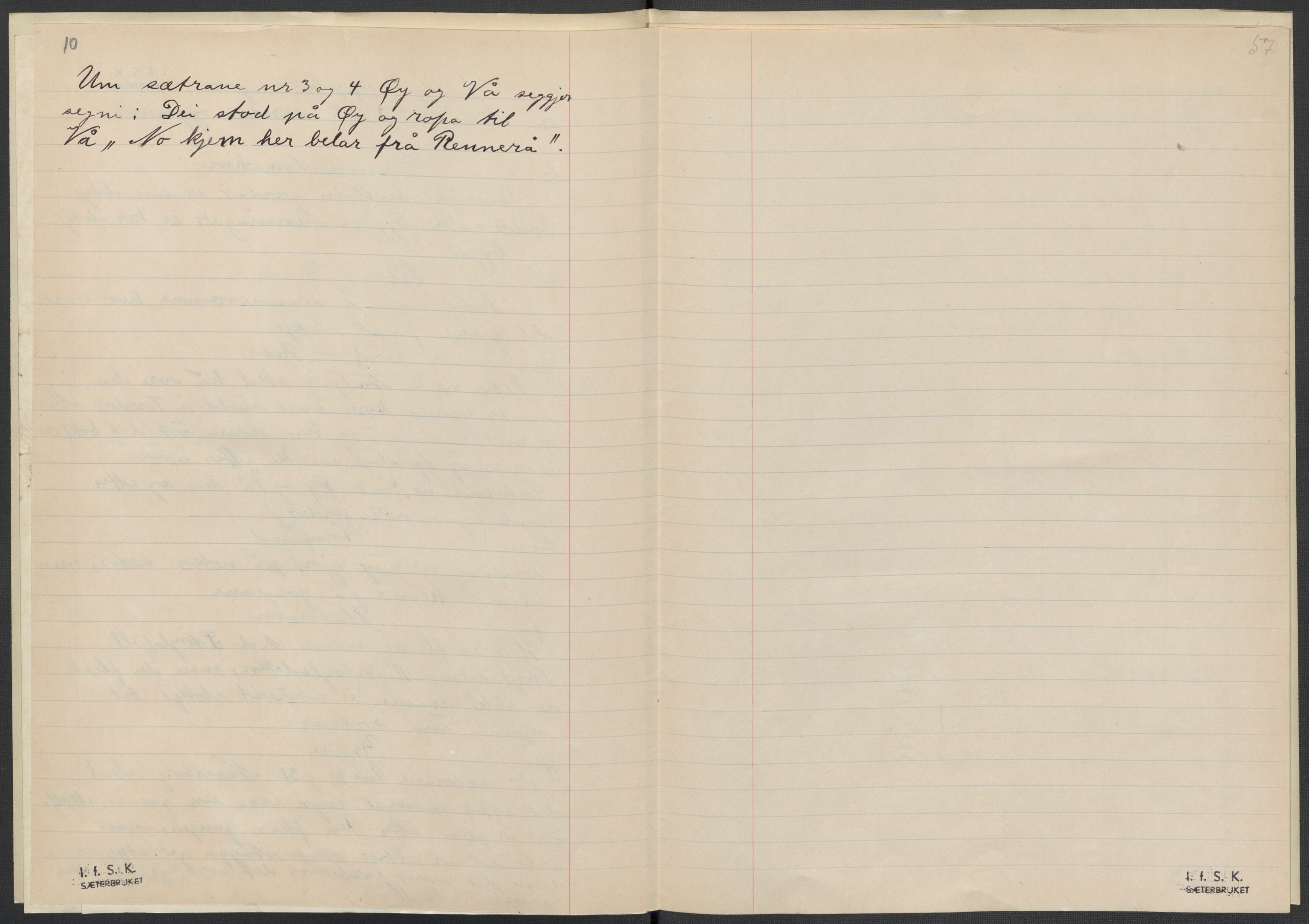 Instituttet for sammenlignende kulturforskning, AV/RA-PA-0424/F/Fc/L0008/0001: Eske B8: / Aust-Agder (perm XIX), 1932-1938, p. 57