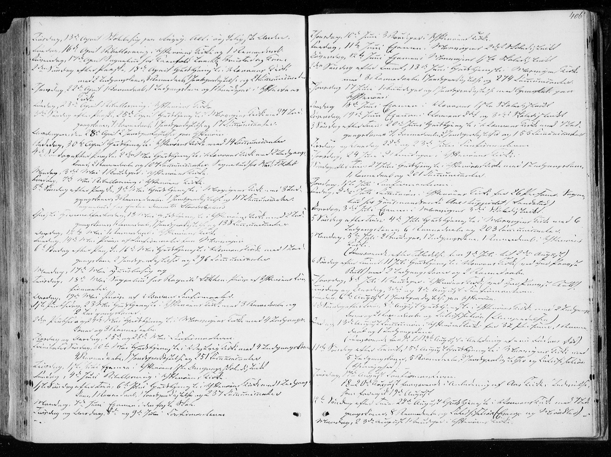 Ministerialprotokoller, klokkerbøker og fødselsregistre - Nord-Trøndelag, SAT/A-1458/722/L0218: Parish register (official) no. 722A05, 1843-1868, p. 406