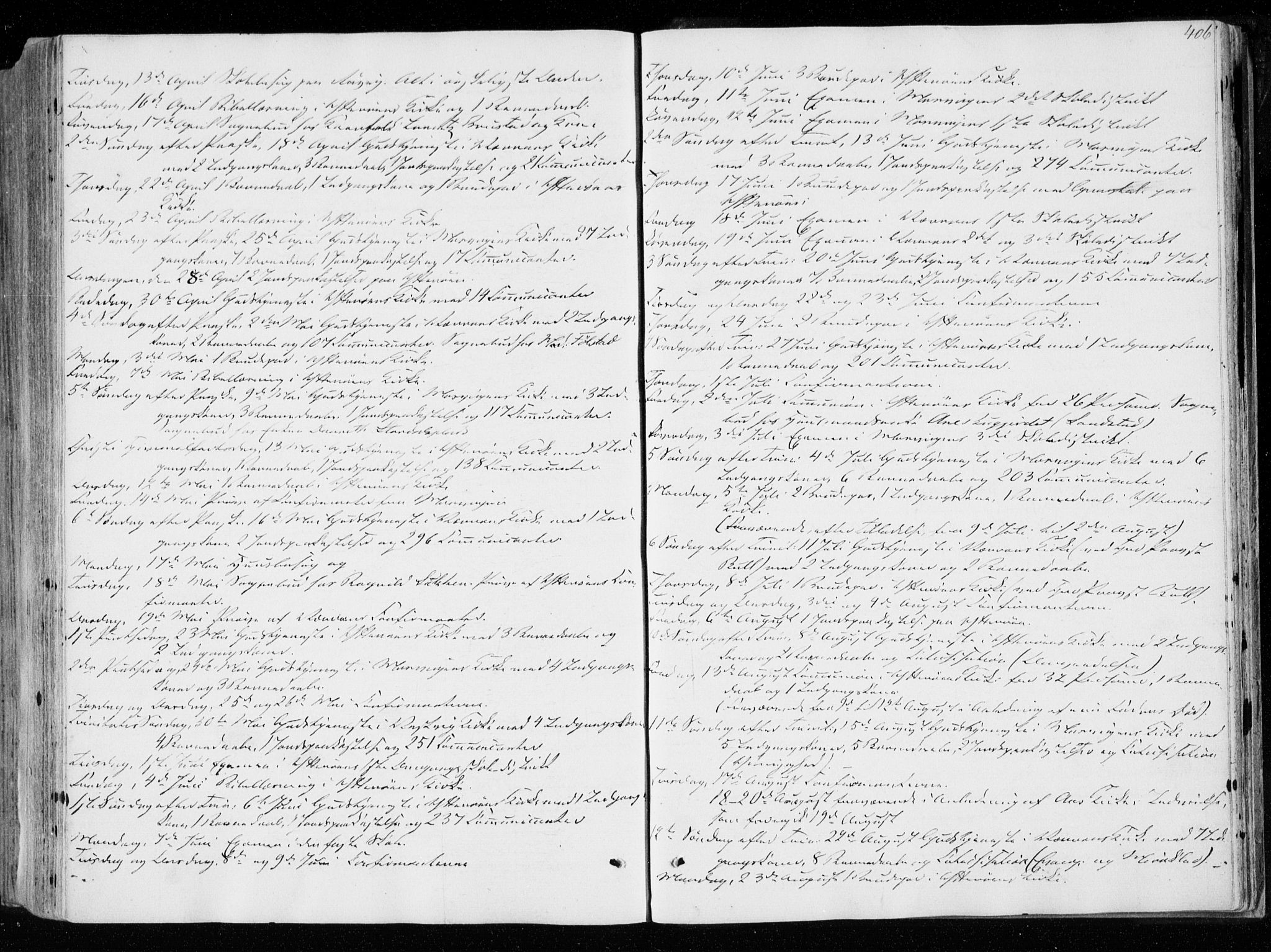 Ministerialprotokoller, klokkerbøker og fødselsregistre - Nord-Trøndelag, AV/SAT-A-1458/722/L0218: Parish register (official) no. 722A05, 1843-1868, p. 406