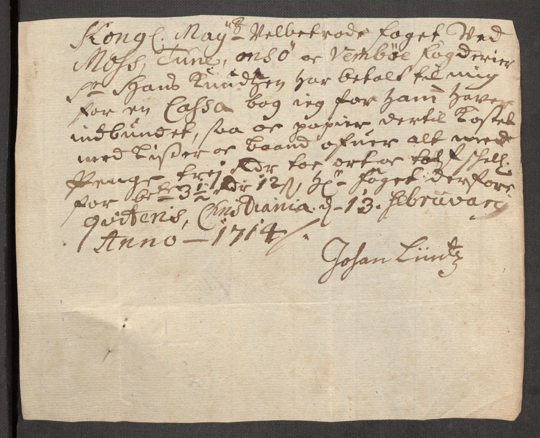 Rentekammeret inntil 1814, Reviderte regnskaper, Fogderegnskap, AV/RA-EA-4092/R04/L0139: Fogderegnskap Moss, Onsøy, Tune, Veme og Åbygge, 1714, p. 348