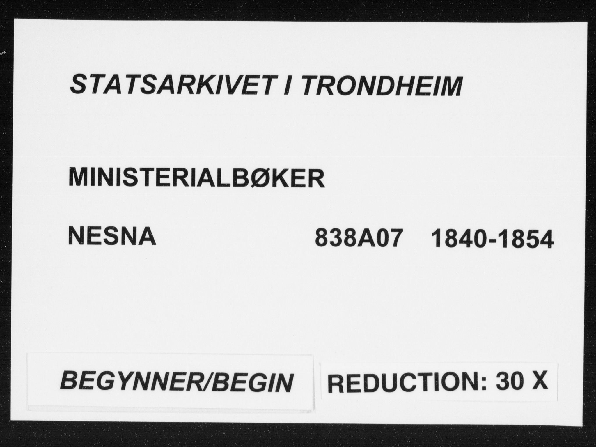 Ministerialprotokoller, klokkerbøker og fødselsregistre - Nordland, SAT/A-1459/838/L0549: Parish register (official) no. 838A07, 1840-1854