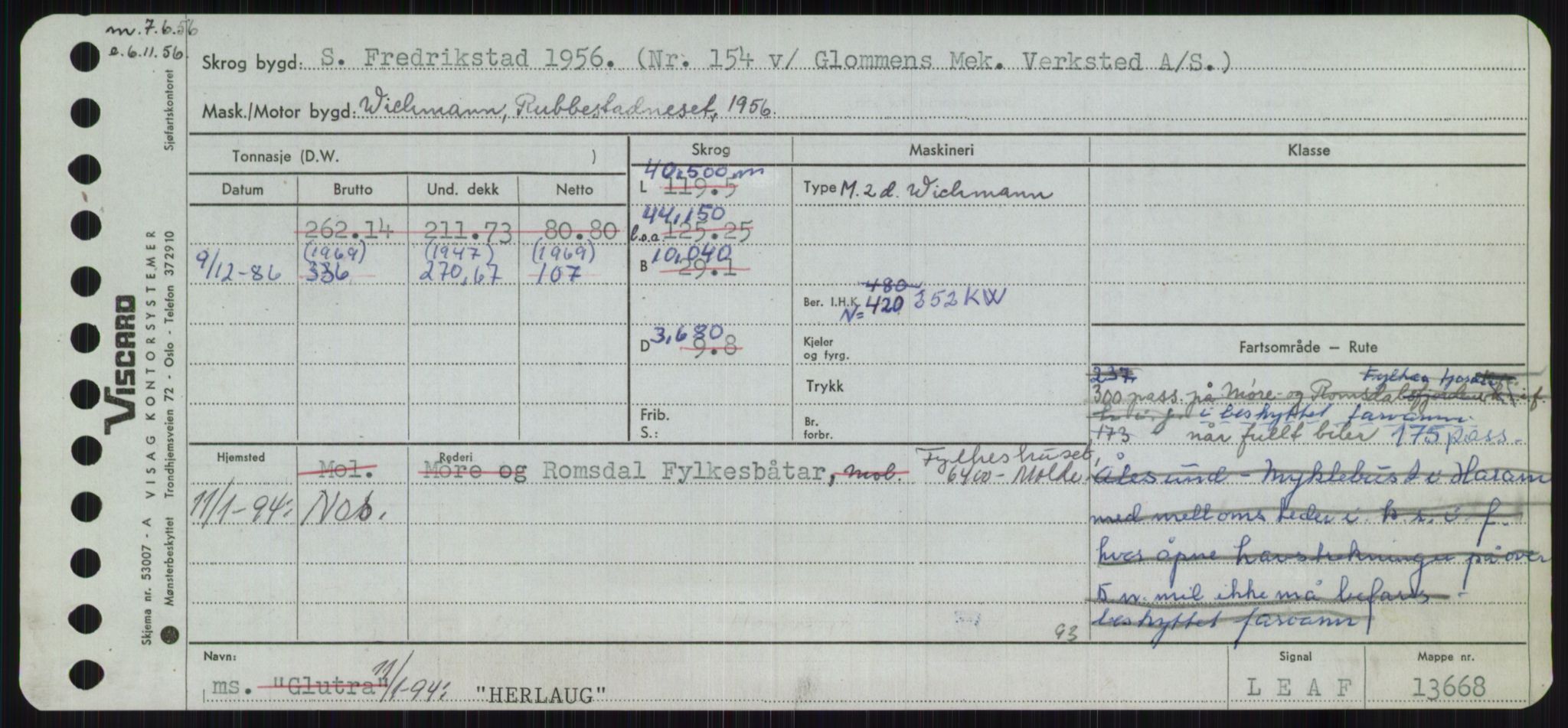 Sjøfartsdirektoratet med forløpere, Skipsmålingen, RA/S-1627/H/Ha/L0002/0002: Fartøy, Eik-Hill / Fartøy, G-Hill, p. 853