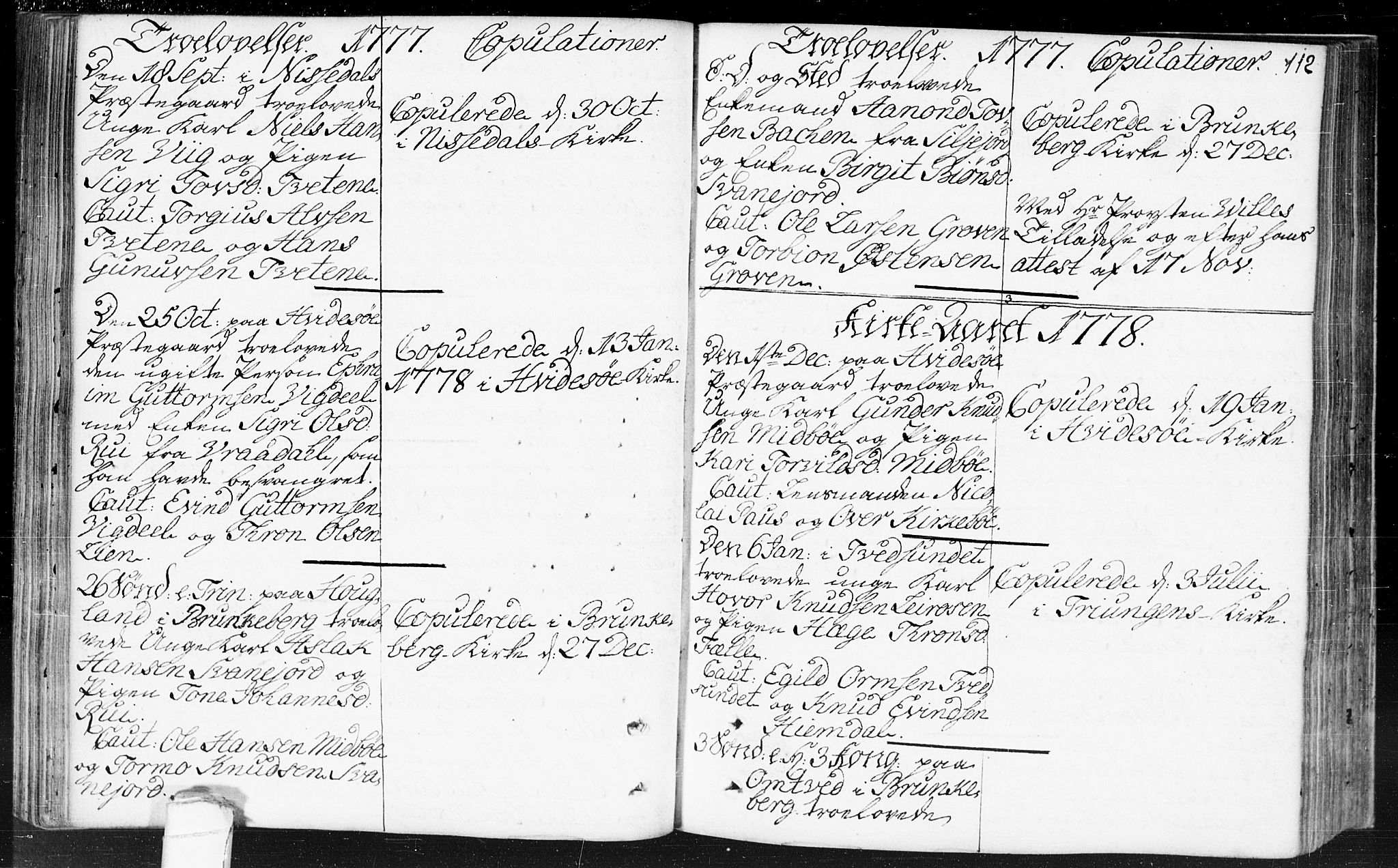 Kviteseid kirkebøker, SAKO/A-276/F/Fa/L0002: Parish register (official) no. I 2, 1773-1786, p. 112