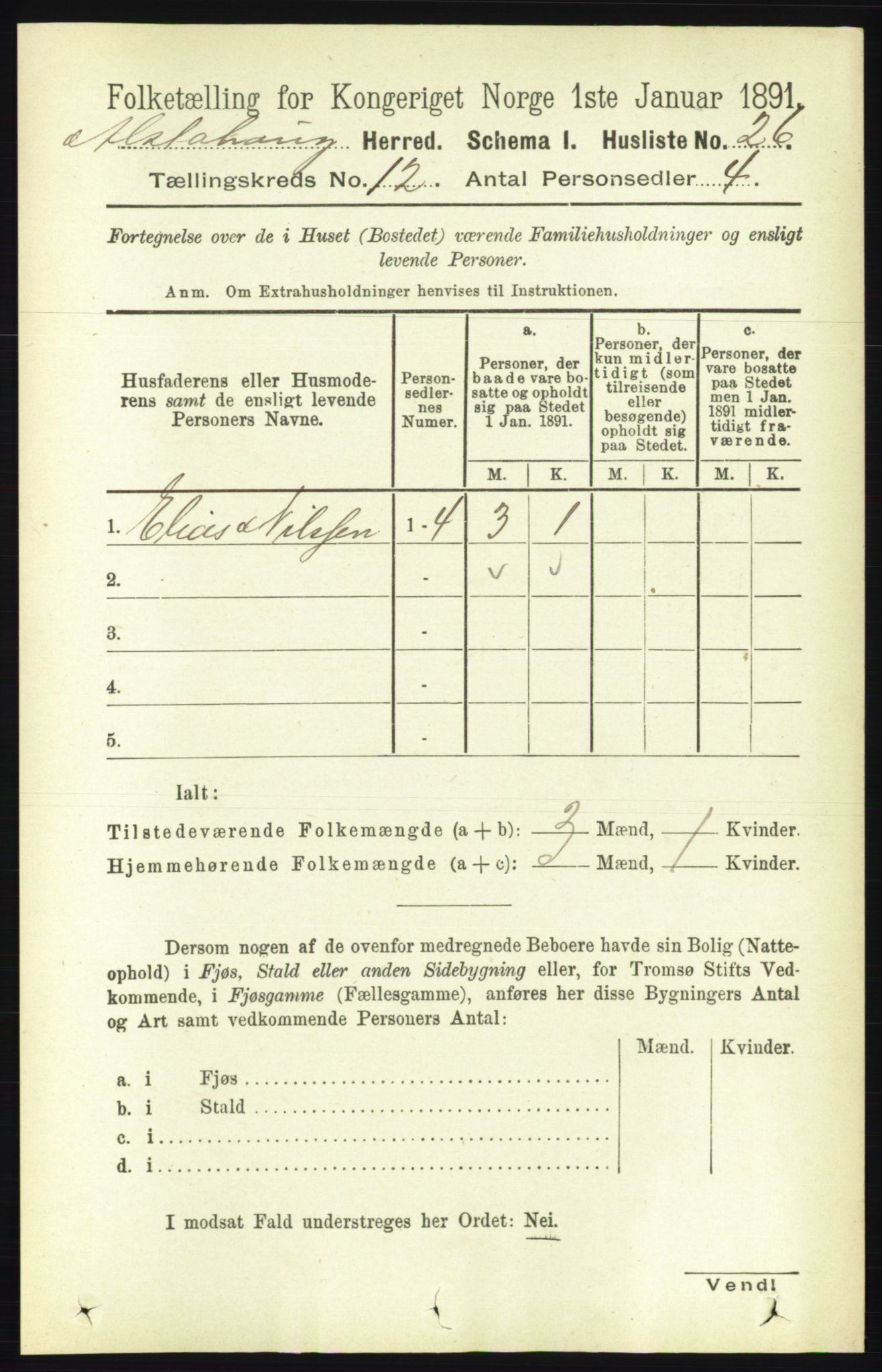 RA, 1891 census for 1820 Alstahaug, 1891, p. 4247