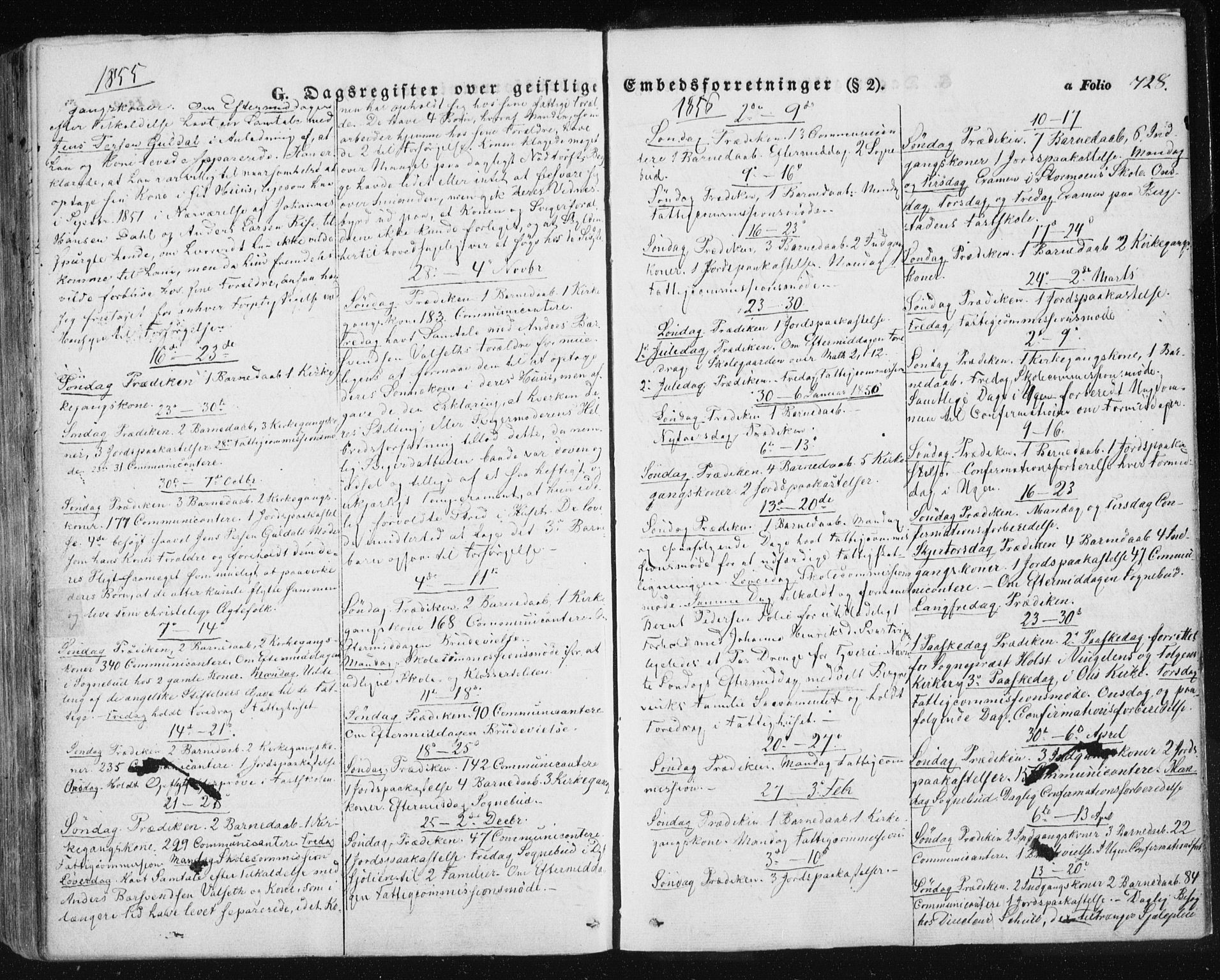 Ministerialprotokoller, klokkerbøker og fødselsregistre - Sør-Trøndelag, SAT/A-1456/681/L0931: Parish register (official) no. 681A09, 1845-1859, p. 728