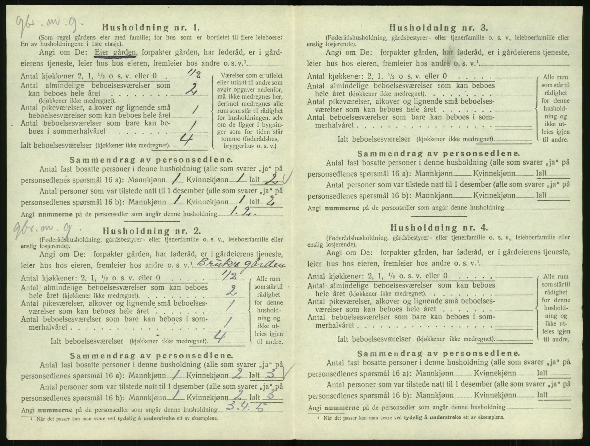 SAT, 1920 census for Norddal, 1920, p. 850