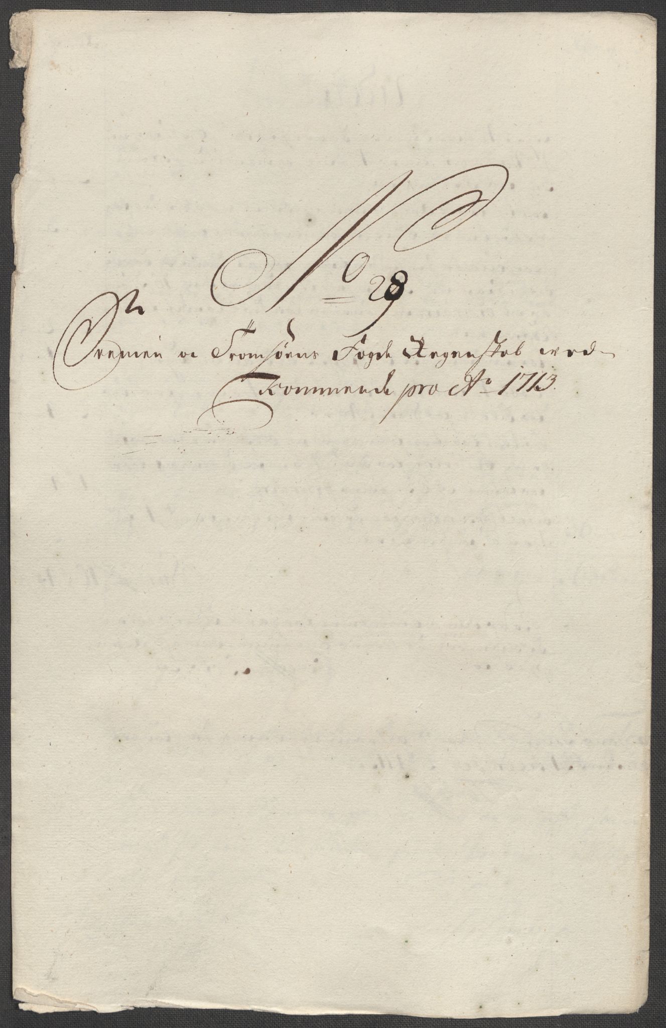 Rentekammeret inntil 1814, Reviderte regnskaper, Fogderegnskap, AV/RA-EA-4092/R68/L4759: Fogderegnskap Senja og Troms, 1713, p. 175