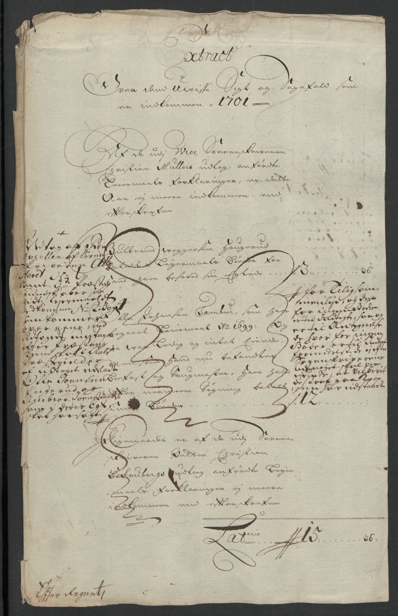 Rentekammeret inntil 1814, Reviderte regnskaper, Fogderegnskap, RA/EA-4092/R22/L1458: Fogderegnskap Ringerike, Hallingdal og Buskerud, 1701, p. 226