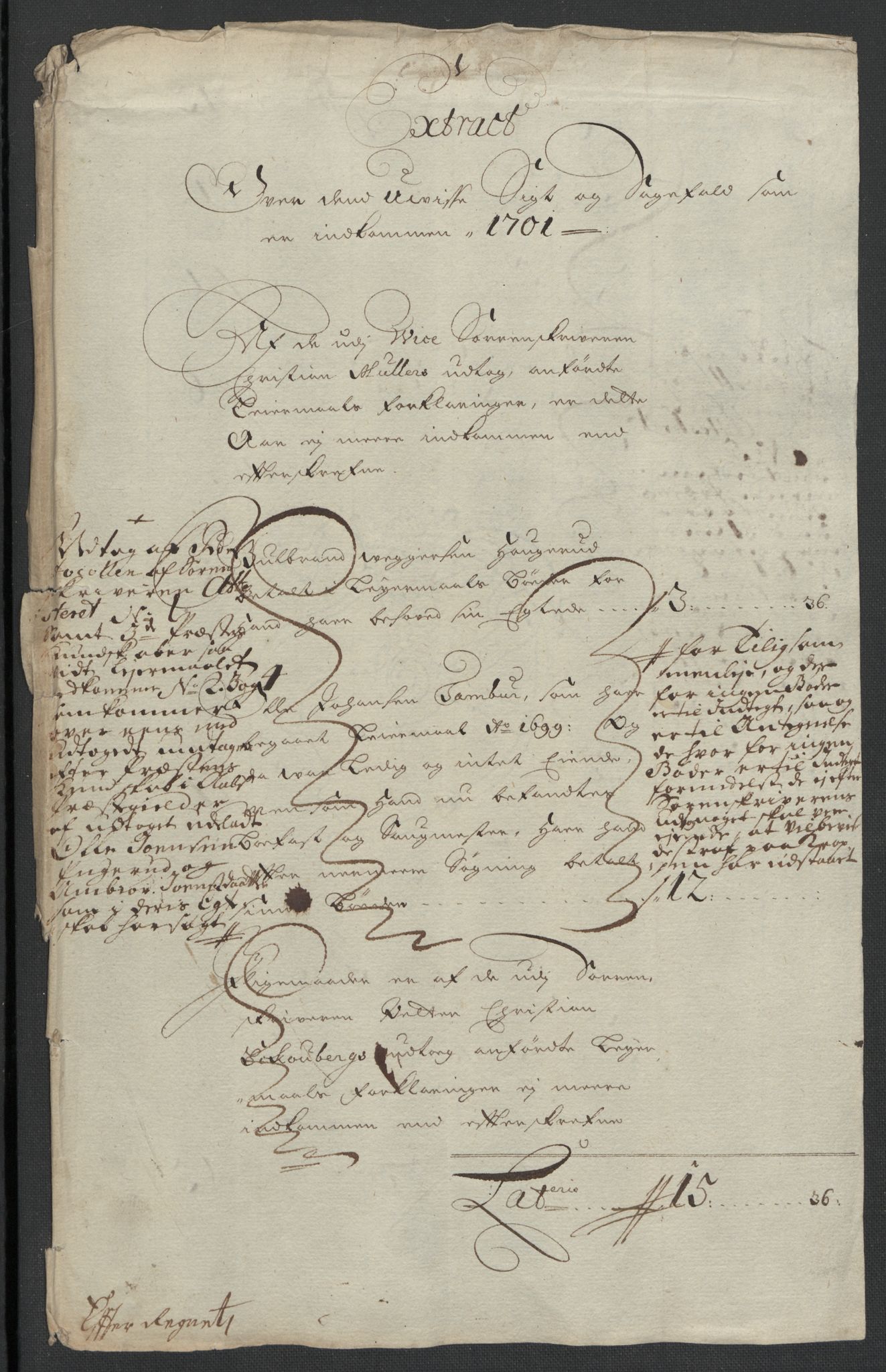 Rentekammeret inntil 1814, Reviderte regnskaper, Fogderegnskap, AV/RA-EA-4092/R22/L1458: Fogderegnskap Ringerike, Hallingdal og Buskerud, 1701, p. 226