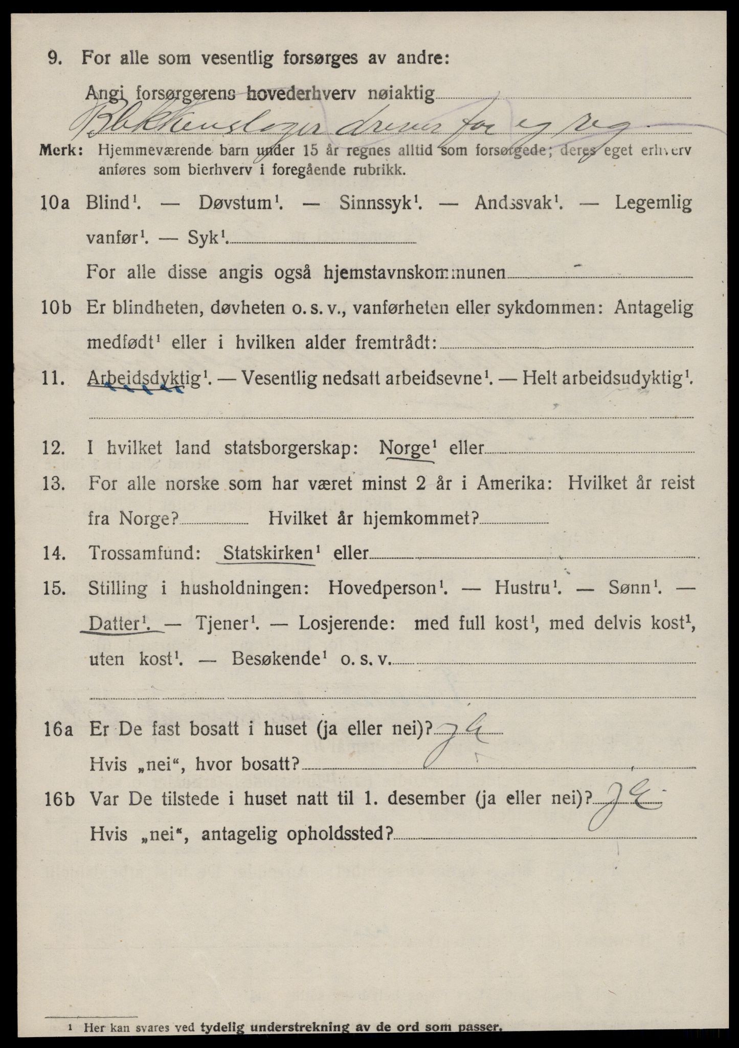 SAT, 1920 census for Rovde, 1920, p. 932