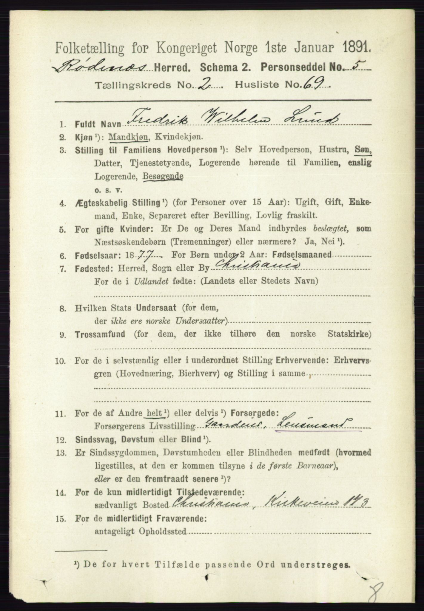 RA, 1891 census for 0120 Rødenes, 1891, p. 1119