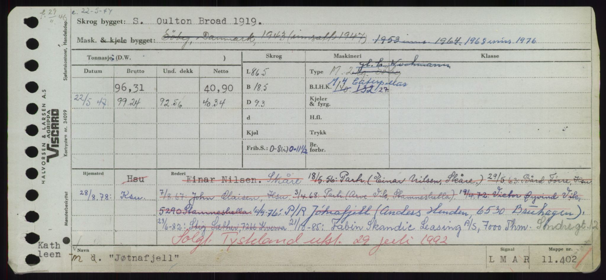 Sjøfartsdirektoratet med forløpere, Skipsmålingen, AV/RA-S-1627/H/Hd/L0019: Fartøy, J, p. 693