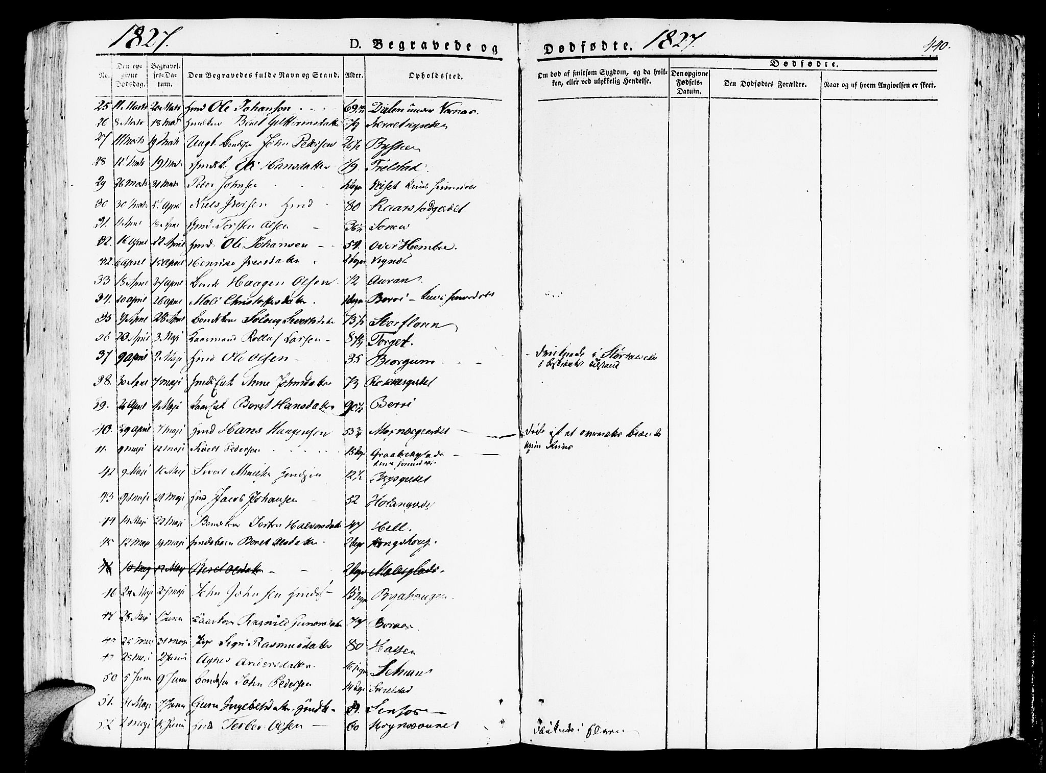 Ministerialprotokoller, klokkerbøker og fødselsregistre - Nord-Trøndelag, AV/SAT-A-1458/709/L0070: Parish register (official) no. 709A10, 1820-1832, p. 440